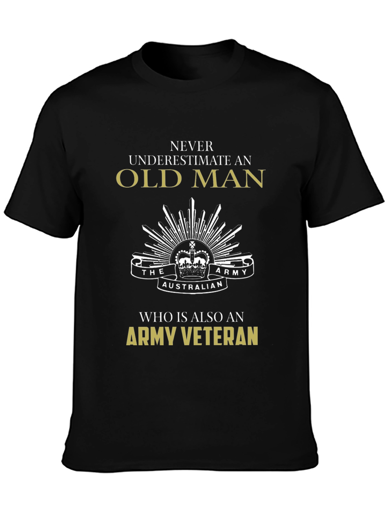 Old Man Army Veteran T-Shirt