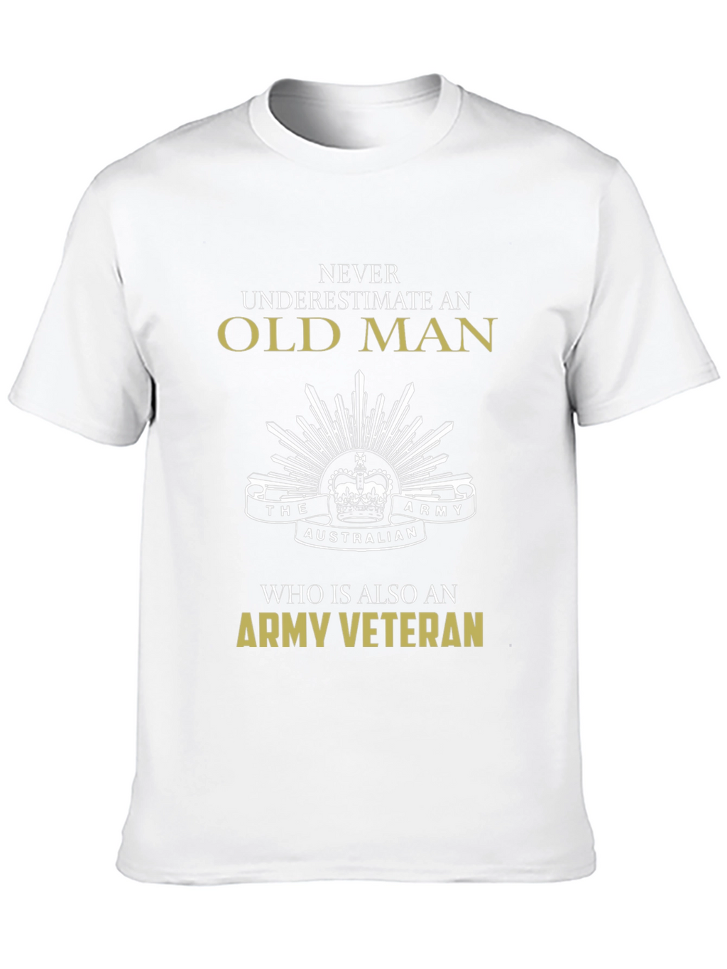 Old Man Army Veteran T-Shirt