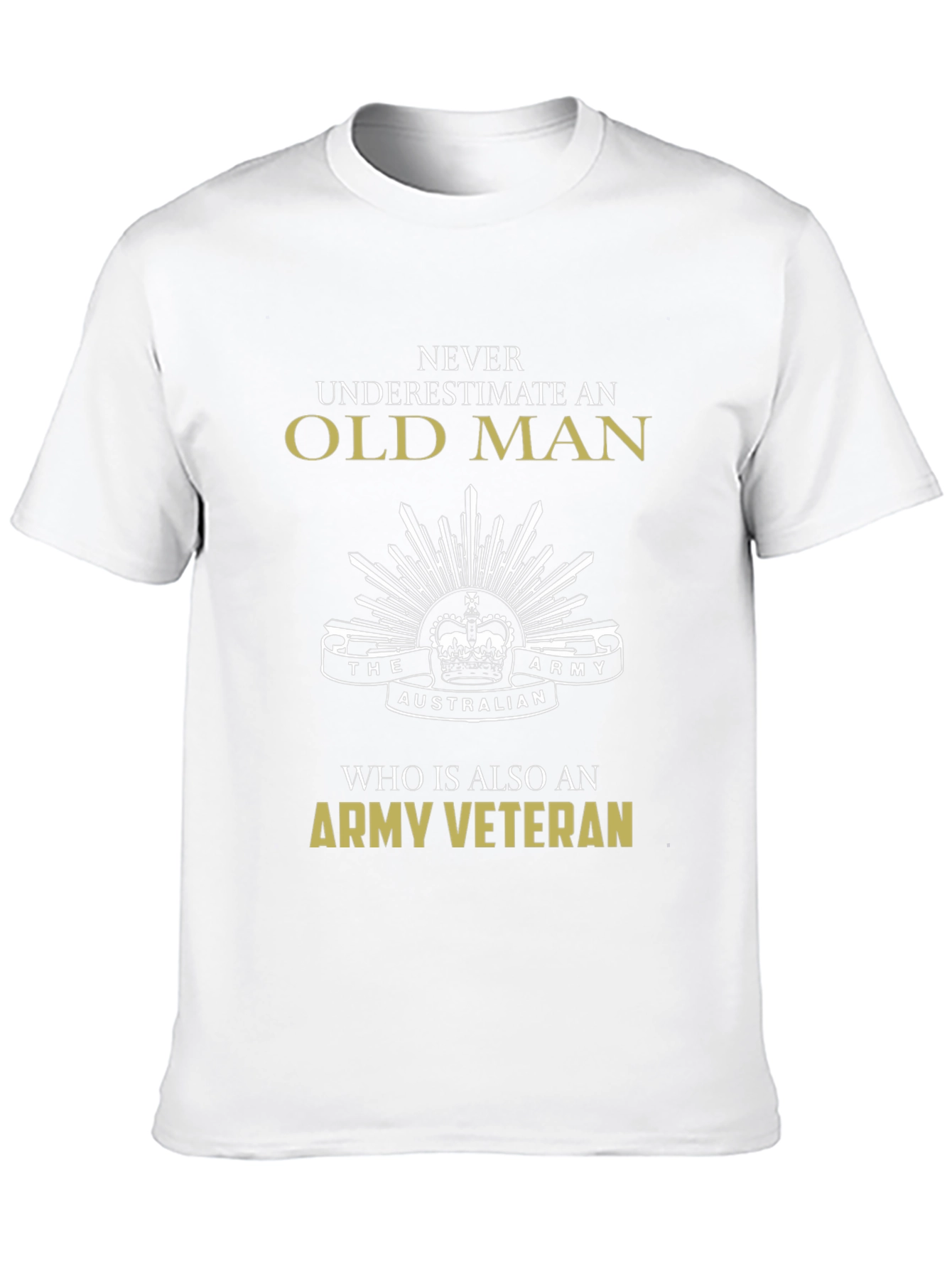 Old Man Army Veteran T-Shirt
