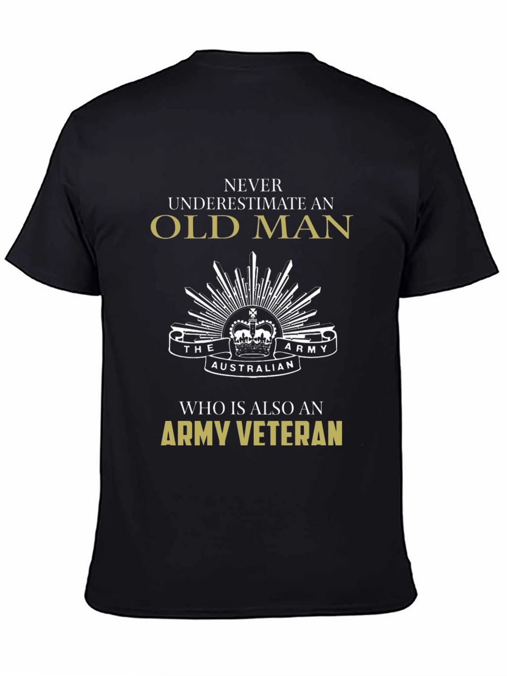 Old Man Army Veteran T-Shirt