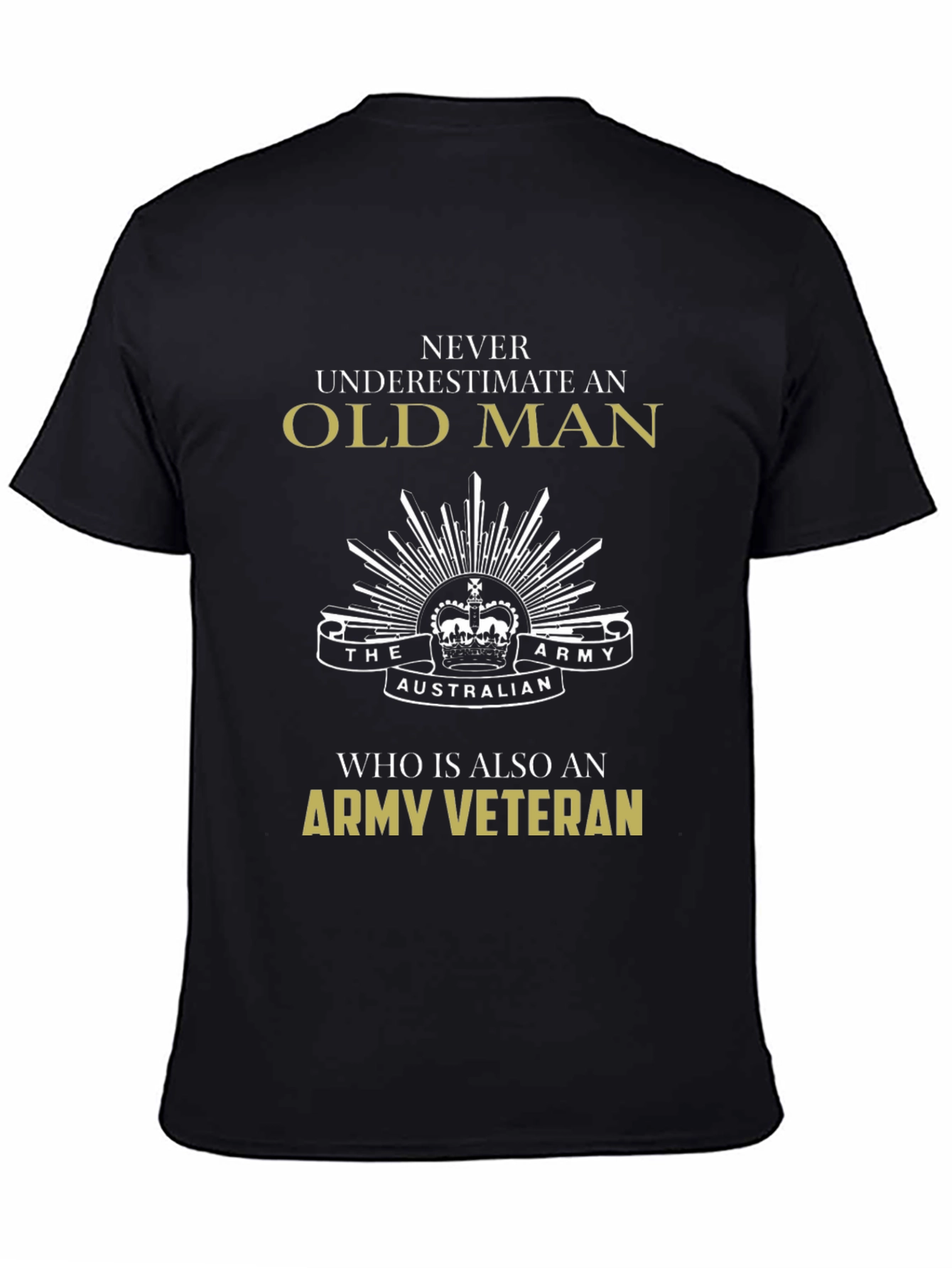 Old Man Army Veteran T-Shirt