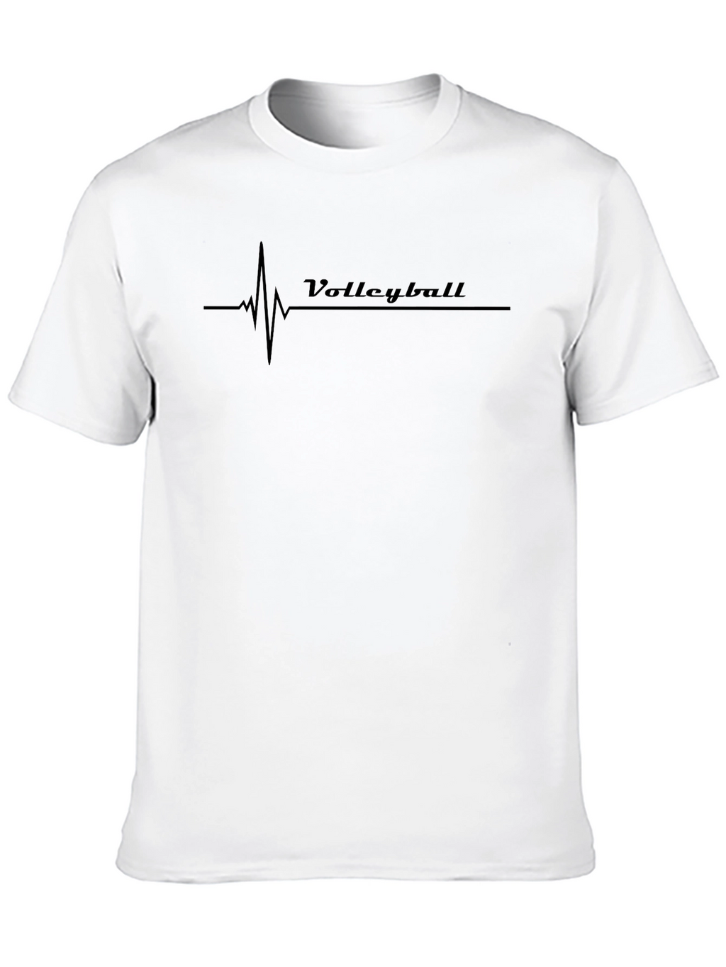 Volleyball Heartbeat T-Shirt - Sporty Graphic Tee