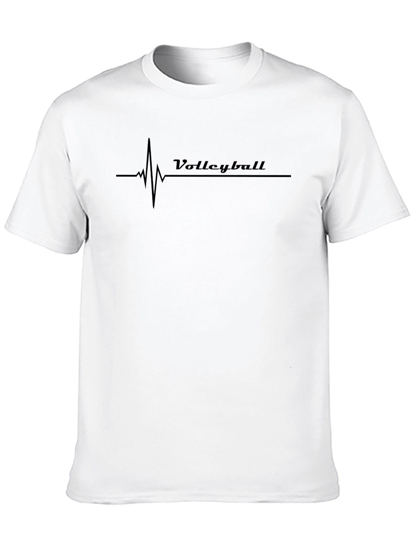 Volleyball Heartbeat T-Shirt - Sporty Graphic Tee