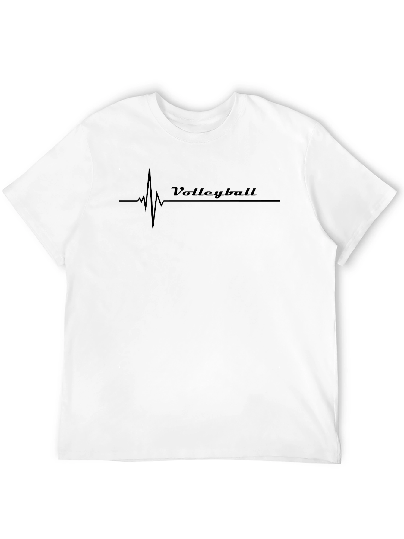 Volleyball Heartbeat T-Shirt - Sporty Graphic Tee