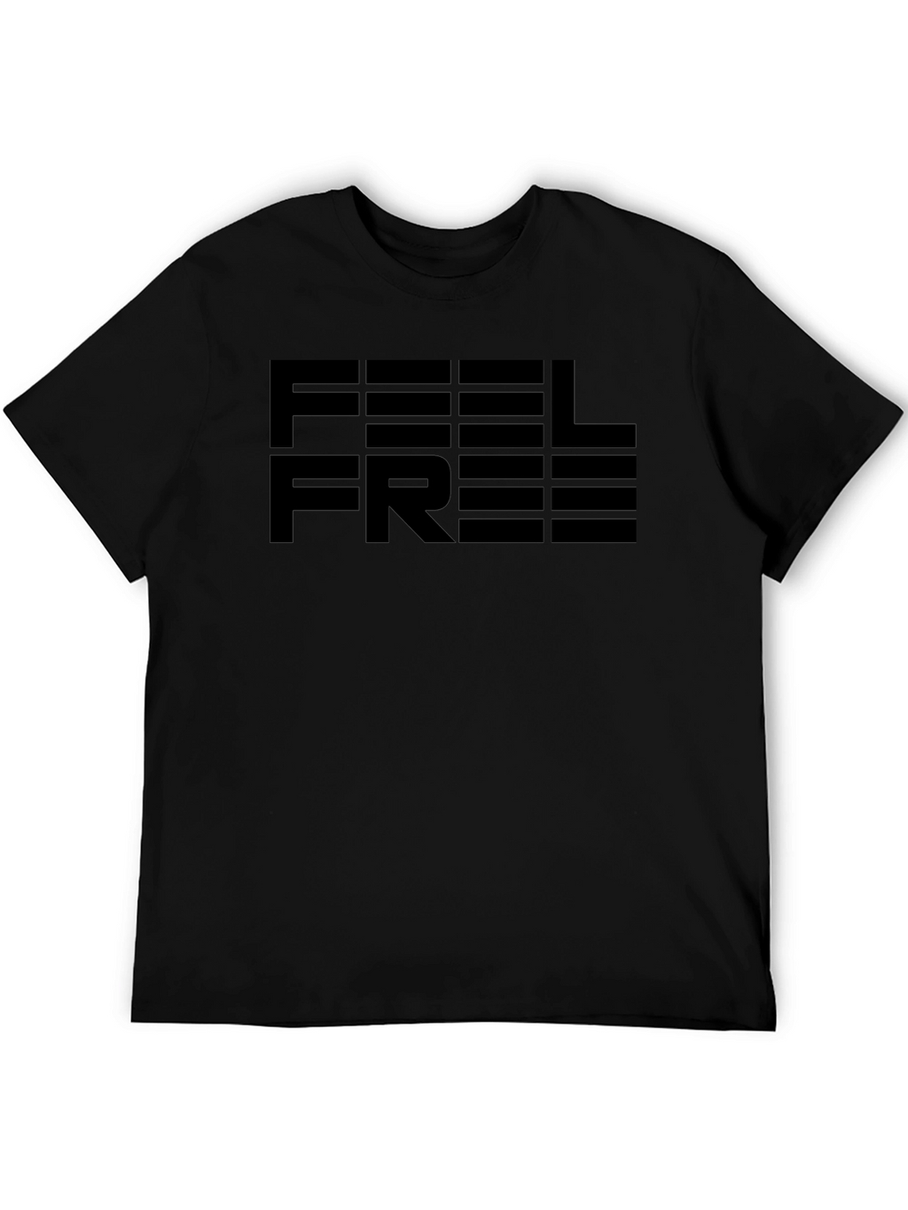 Feel Free Graphic Tee - Mens Black T-Shirt
