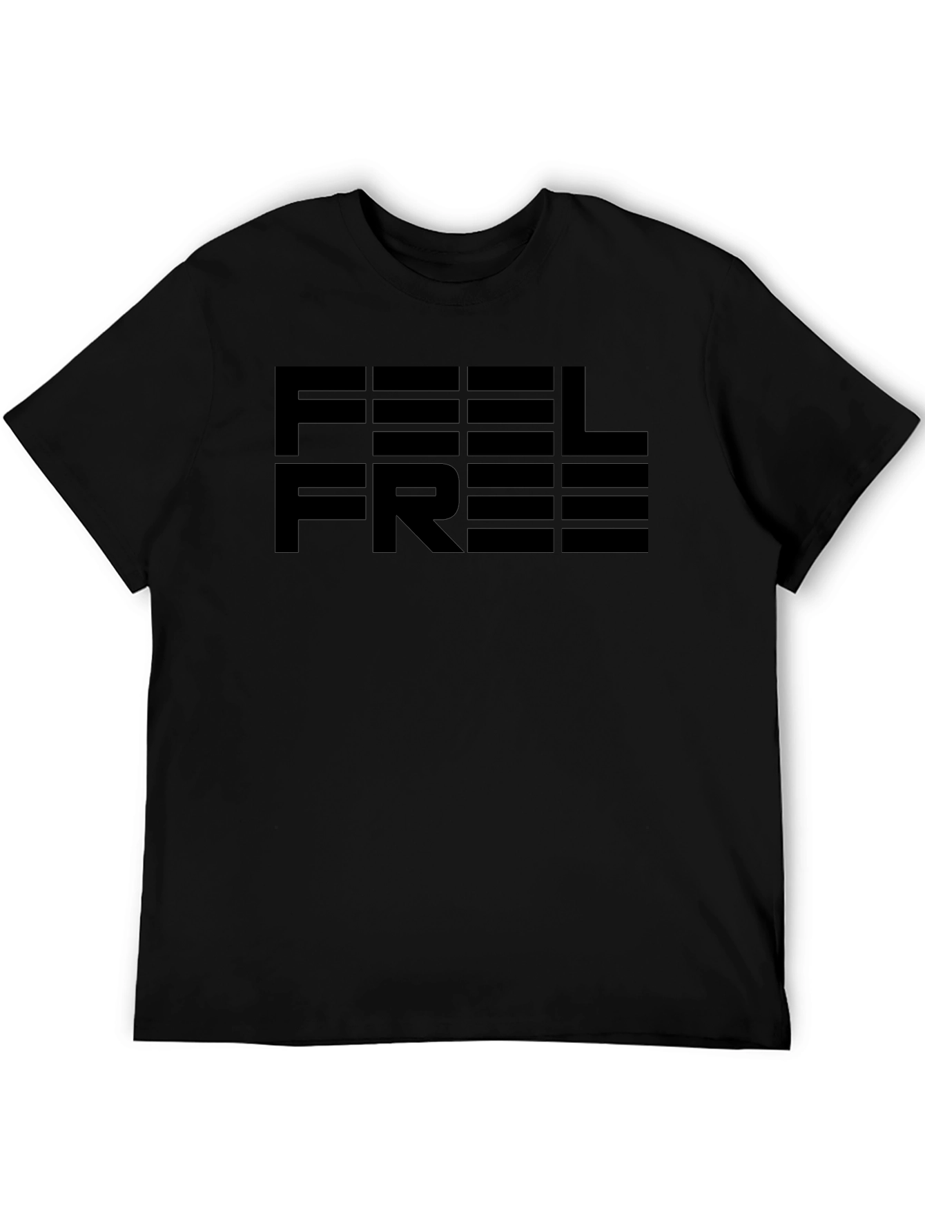 Feel Free Graphic Tee - Mens Black T-Shirt