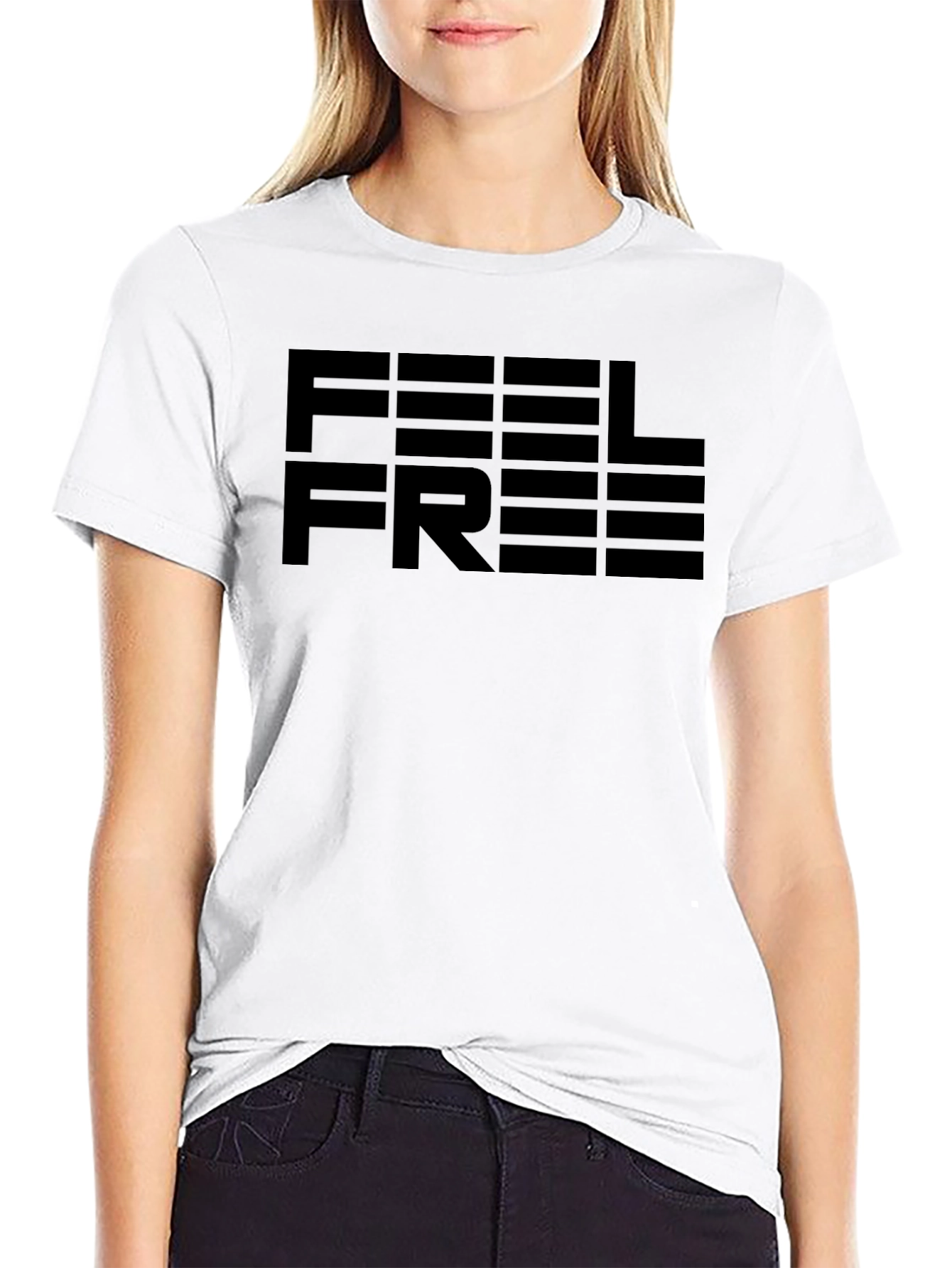 Feel Free Graphic Tee - Mens Black T-Shirt