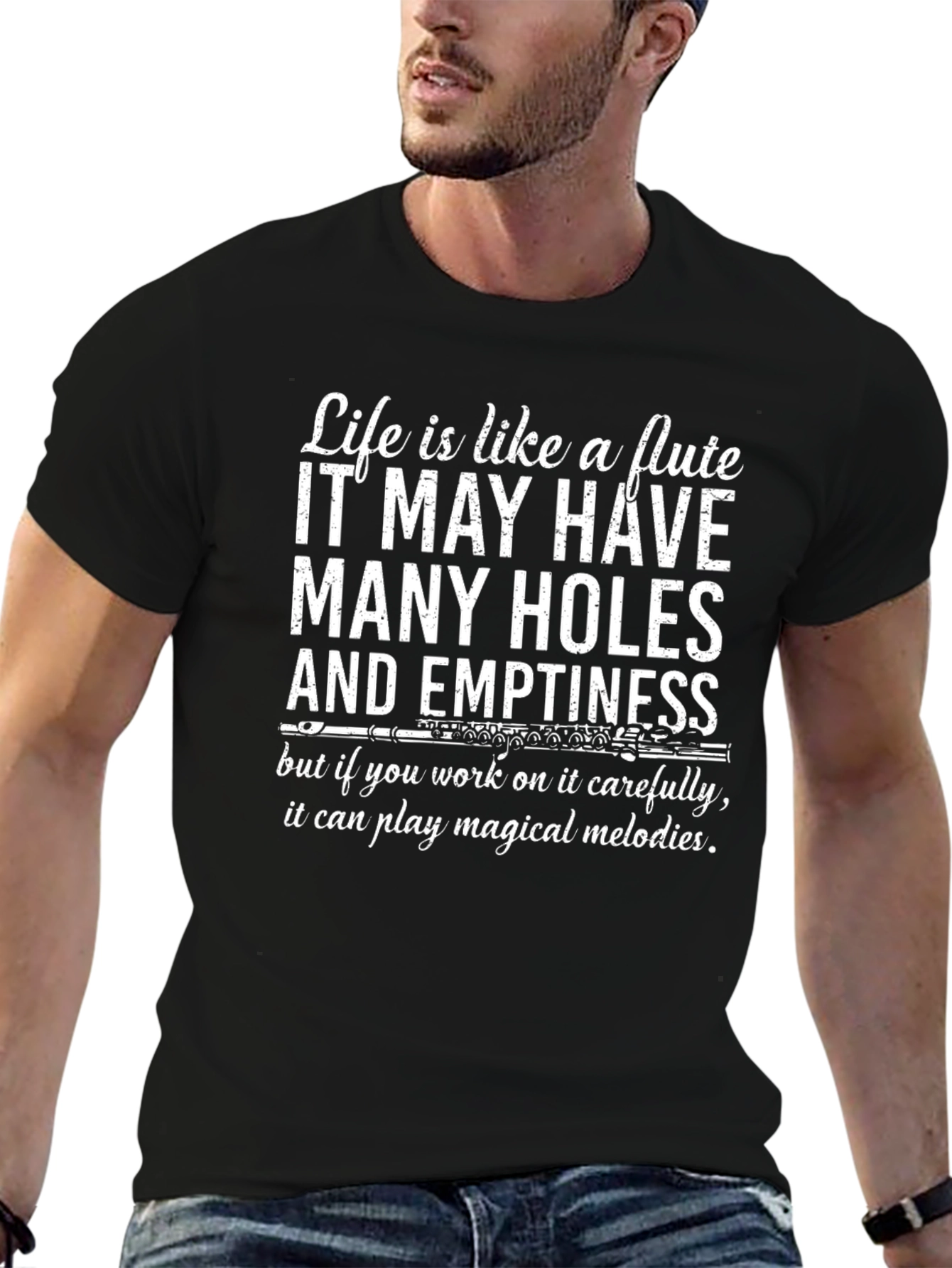 Flute Life T-Shirt: Magical Melodies & Meaningful Holes