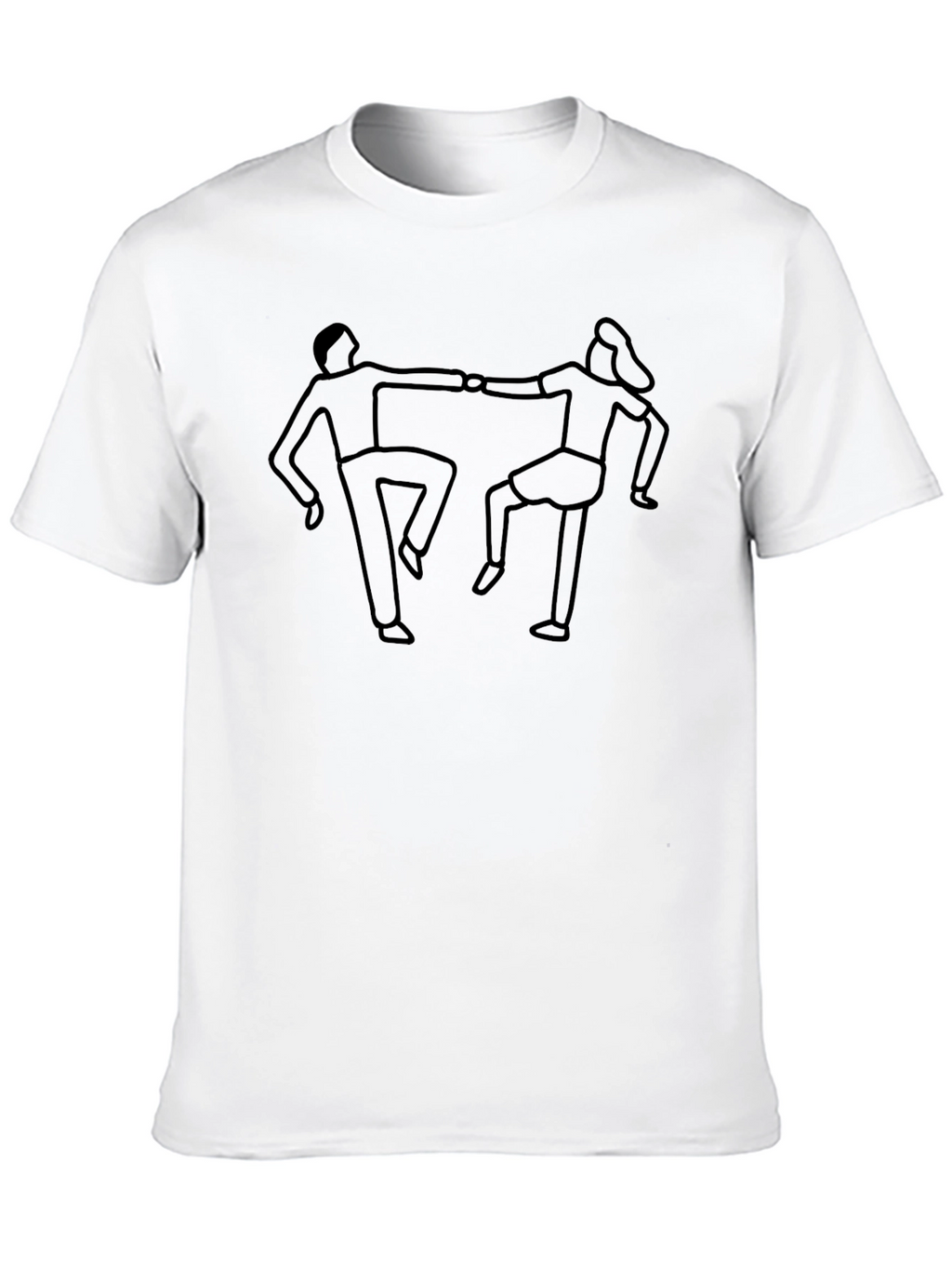 Dancing Duo Graphic Tee - Classic Comfort