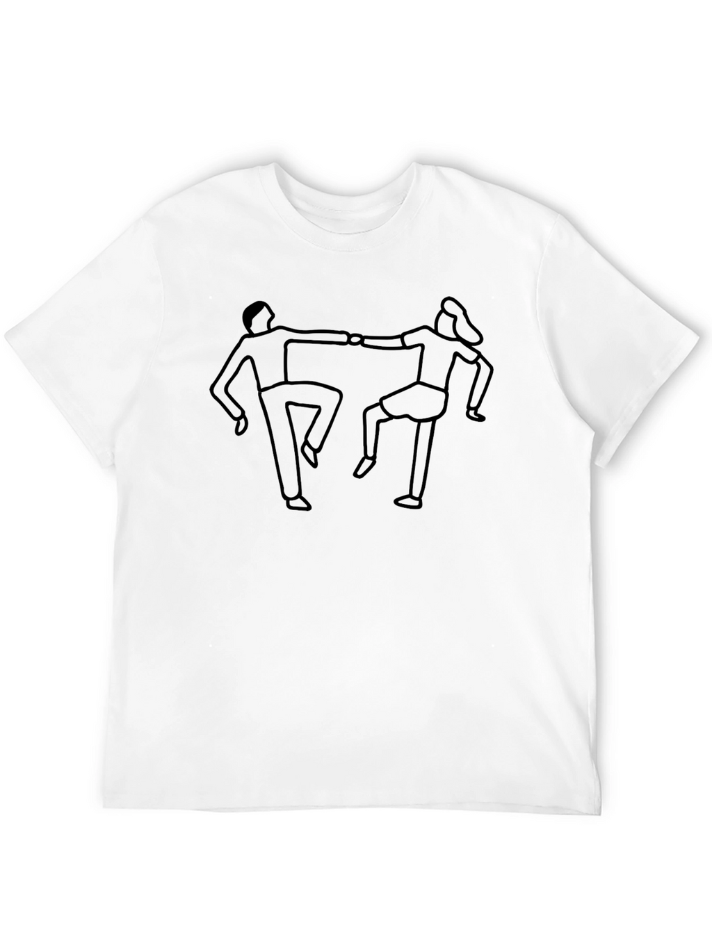 Dancing Duo Graphic Tee - Classic Comfort