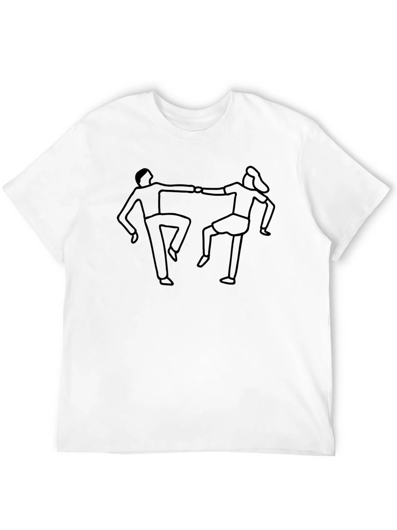 Dancing Duo Graphic Tee - Classic Comfort
