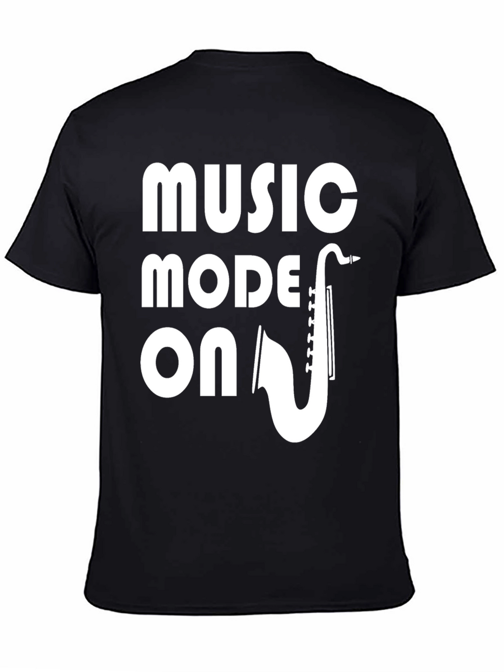 Music Mode ON T-Shirt - Saxophone Design