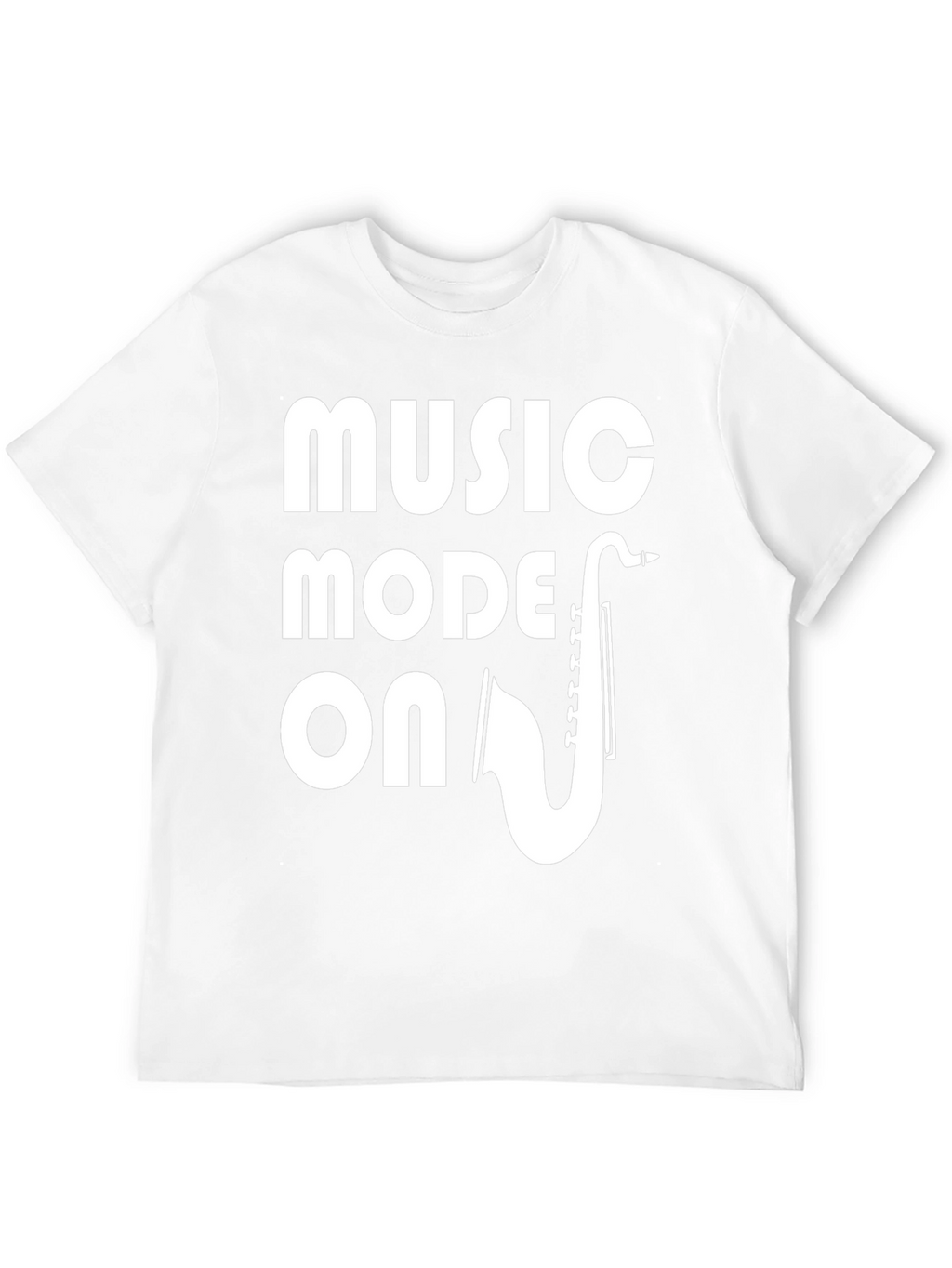 Music Mode ON T-Shirt - Saxophone Design