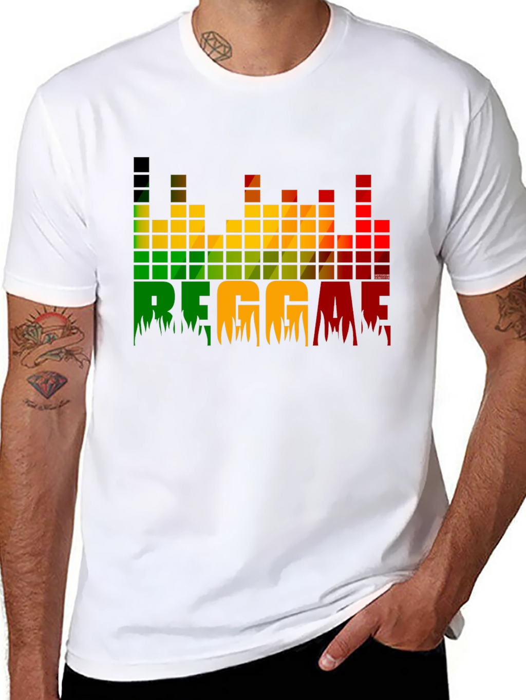 Reggae Graphic Tee - Rasta Music Lover Shirt