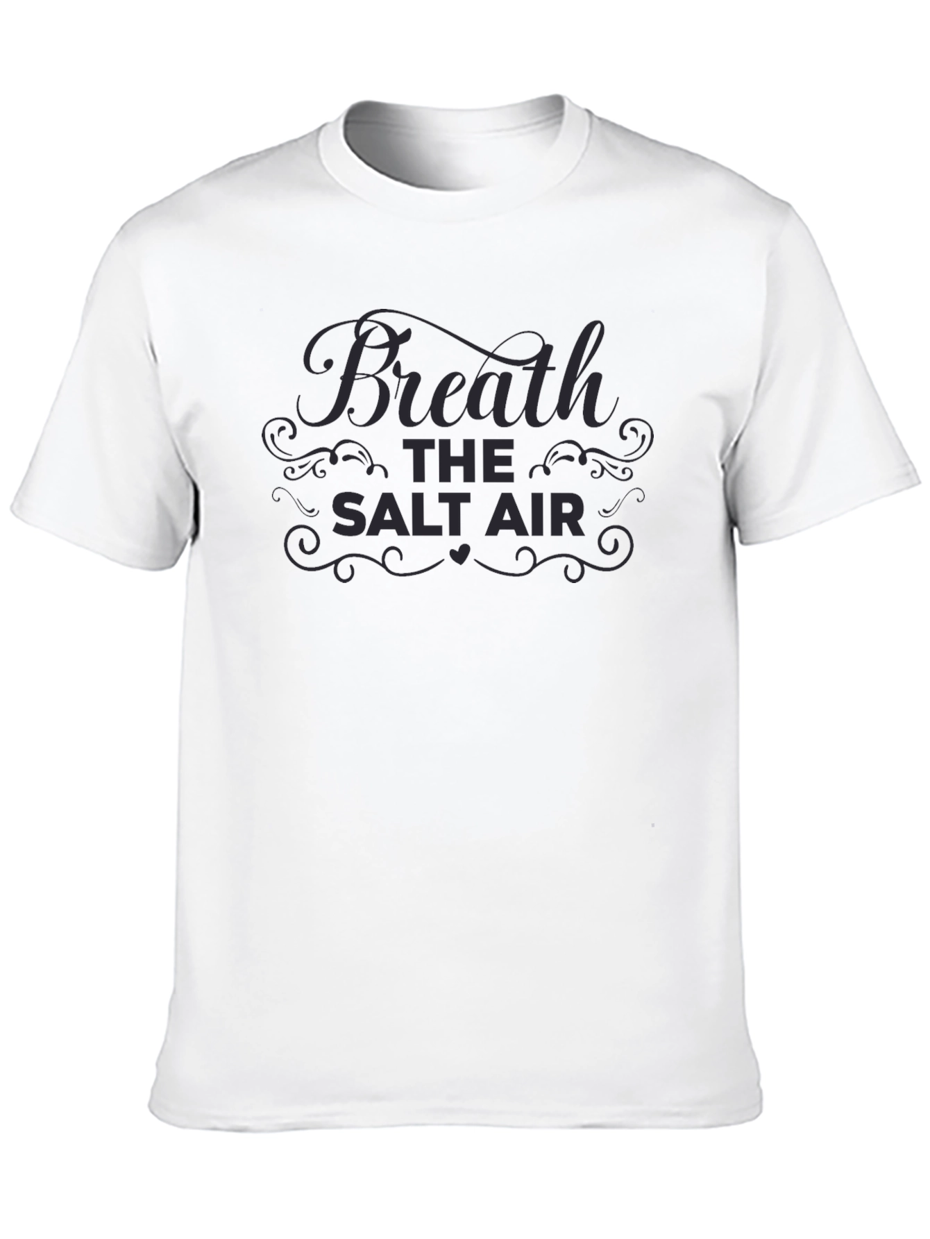 Breathe the Salt Air Black Graphic Tee
