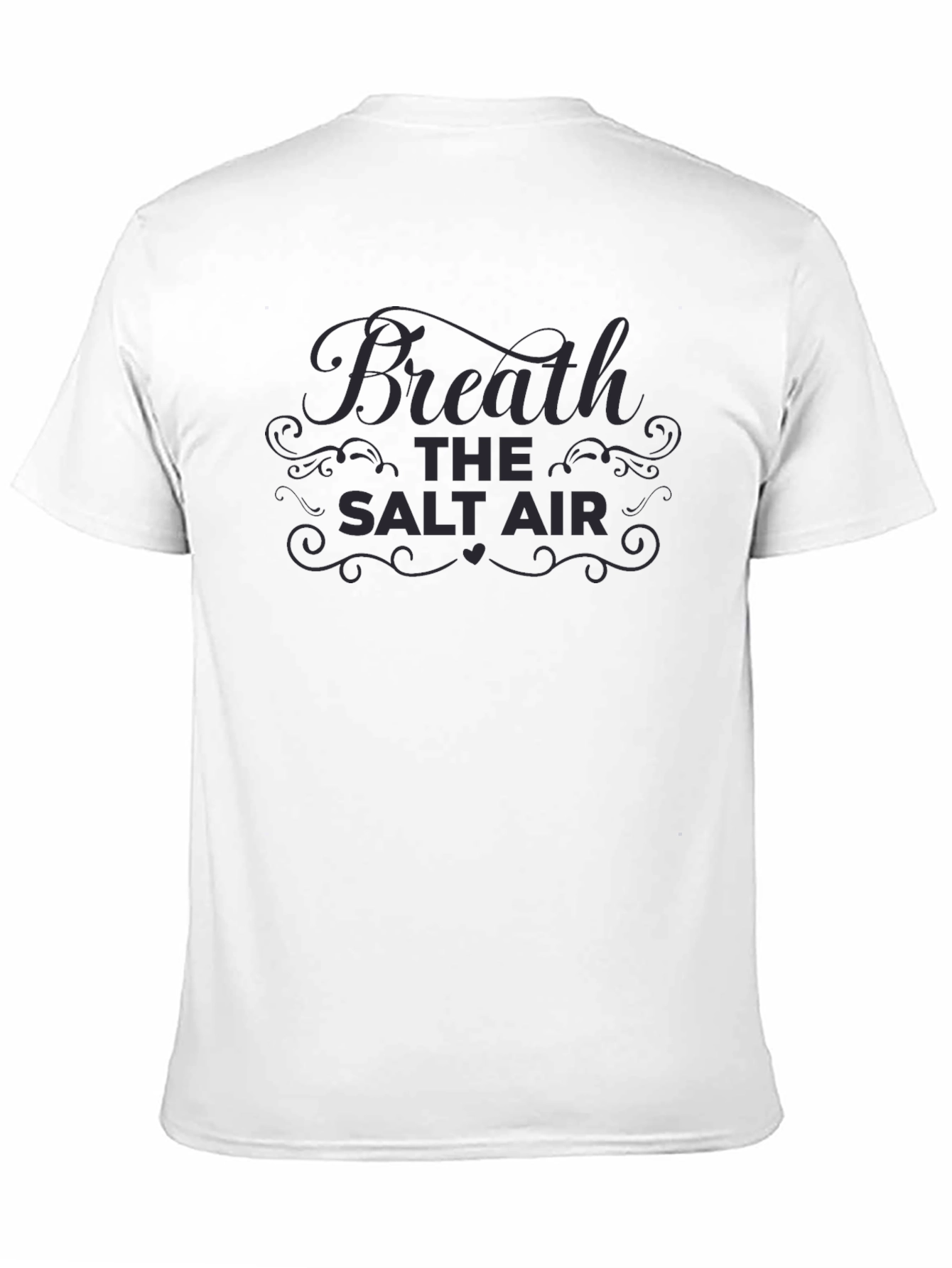 Breathe the Salt Air Black Graphic Tee