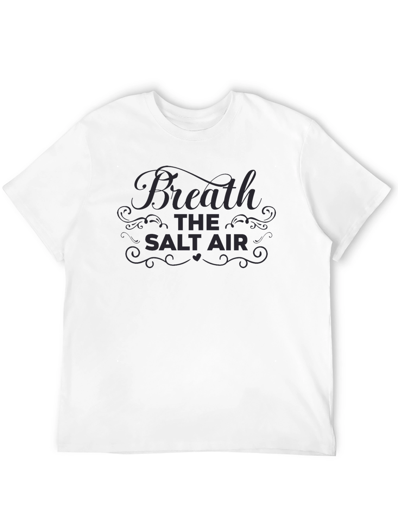 Breathe the Salt Air Black Graphic Tee