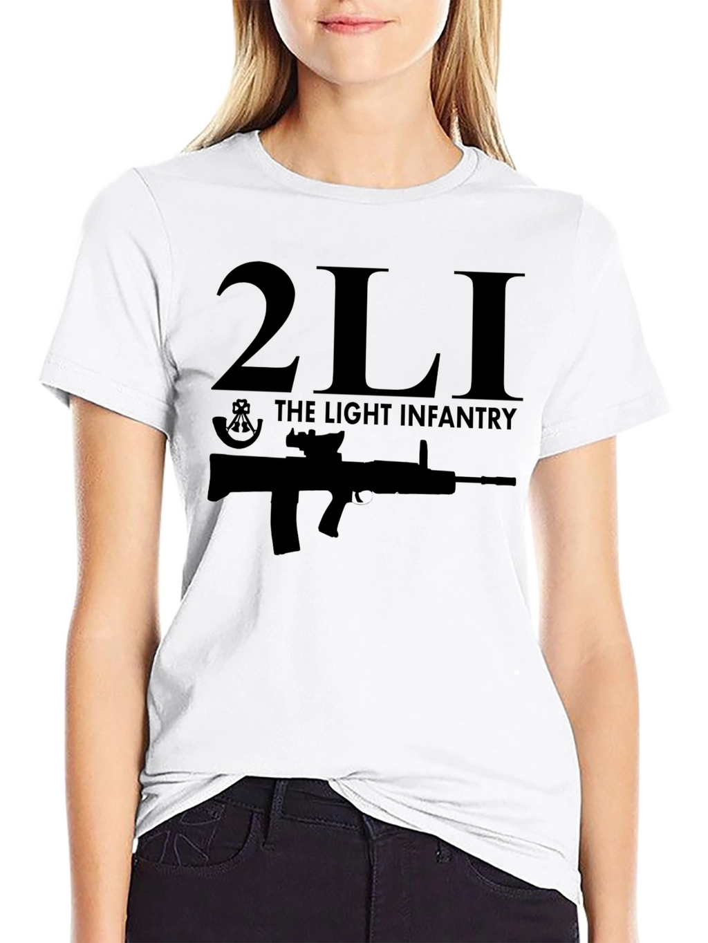 2LI The Light Infantry Black T-Shirt