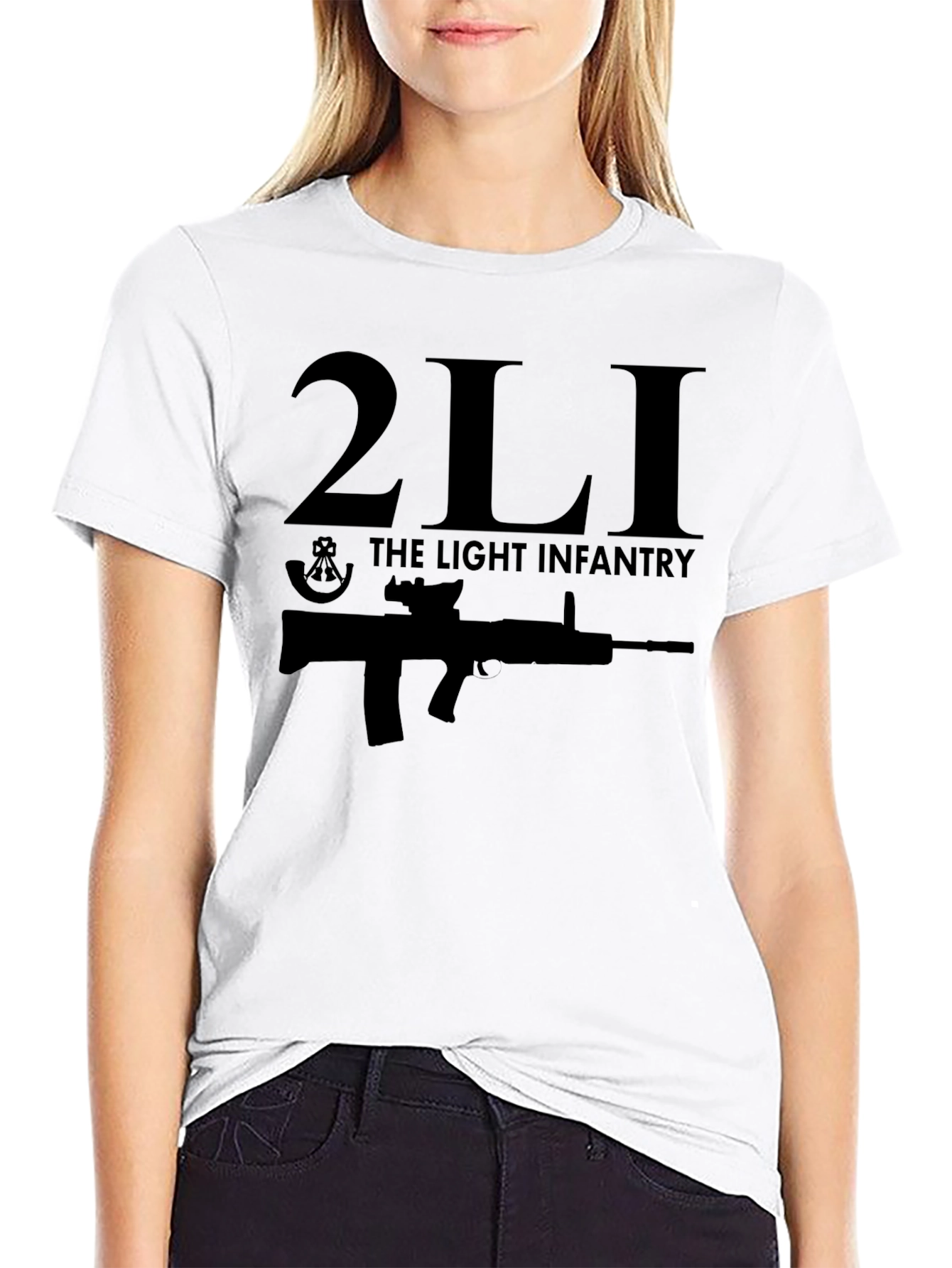 2LI The Light Infantry Black T-Shirt