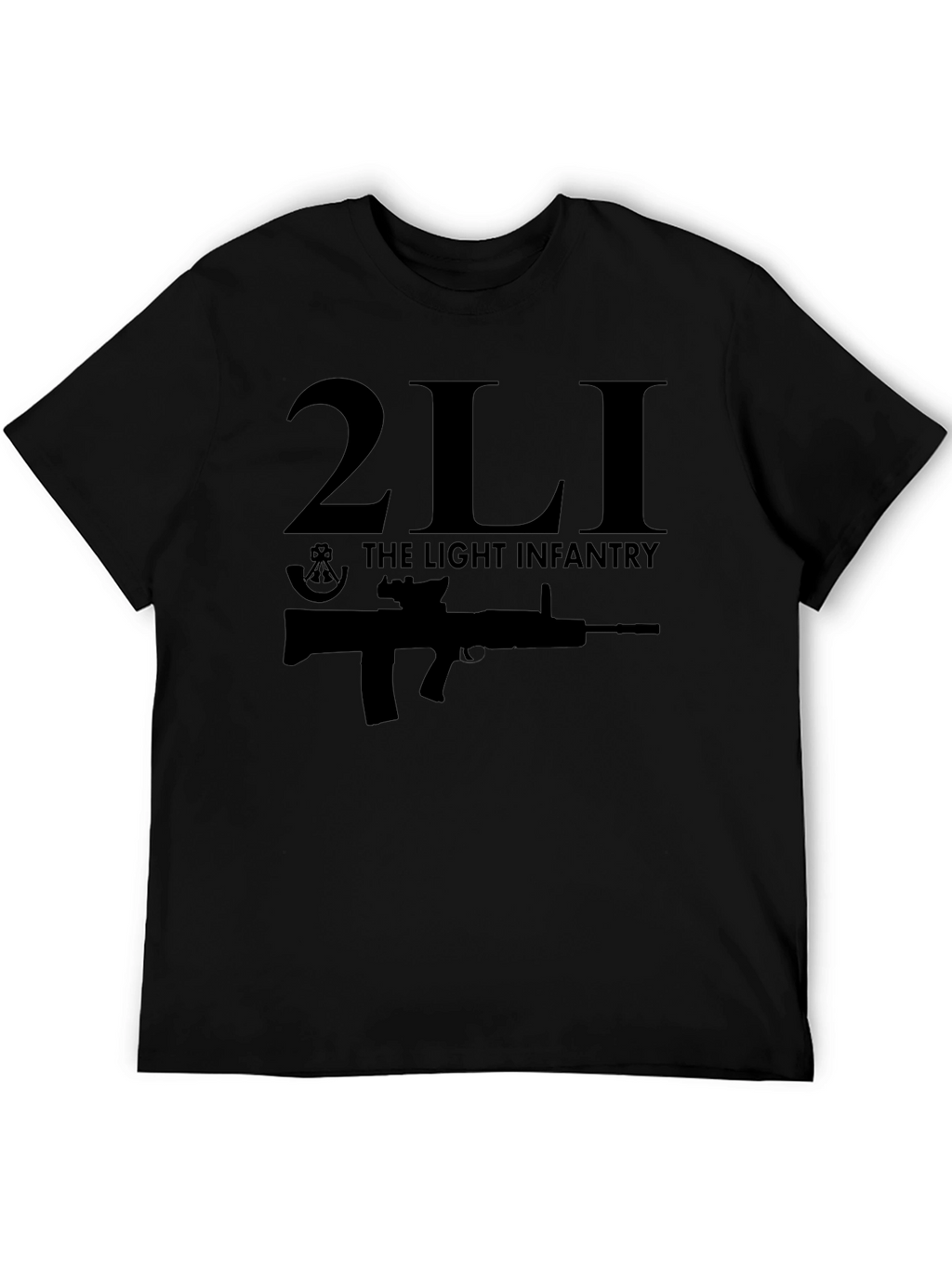 2LI The Light Infantry Black T-Shirt