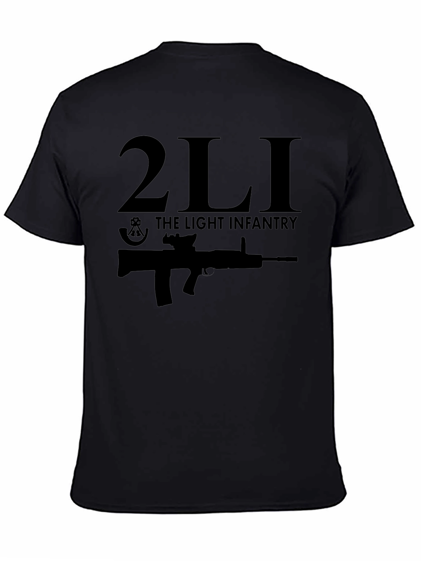 2LI The Light Infantry Black T-Shirt