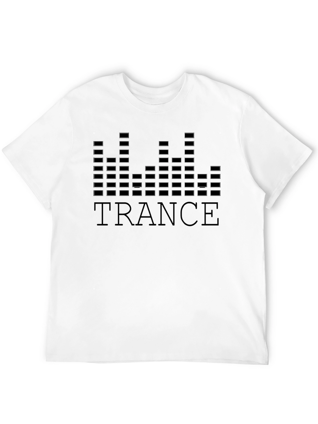 Trance Music Graphic Tee - Black Cotton Blend