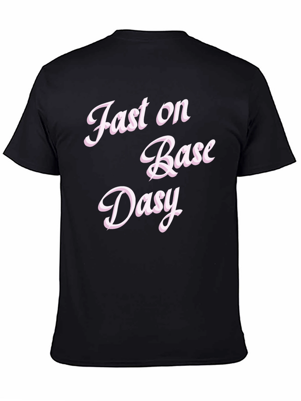 Fast on Base Daisy Black Graphic Tee