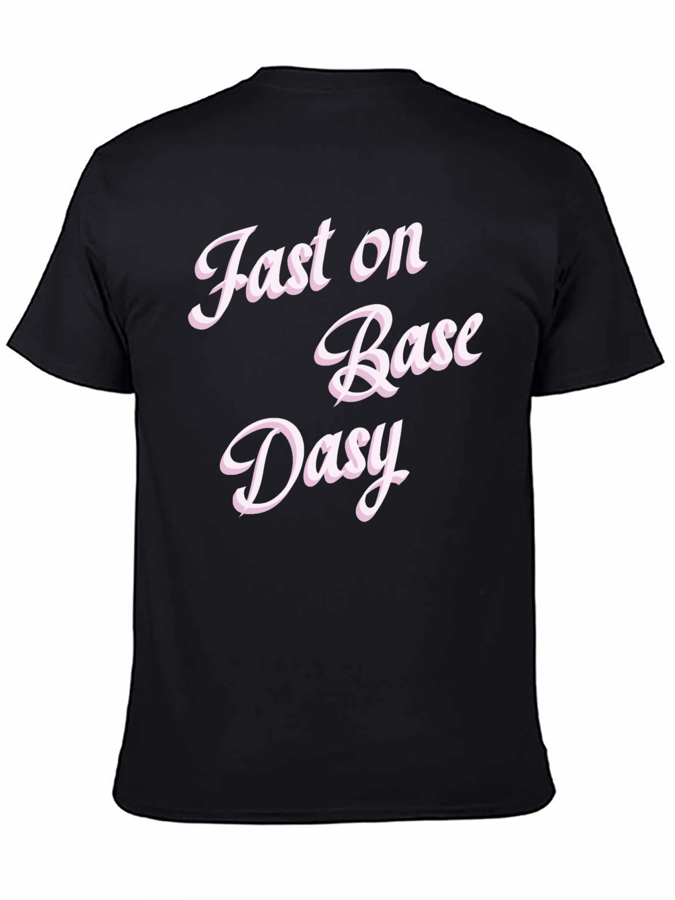 Fast on Base Daisy Black Graphic Tee