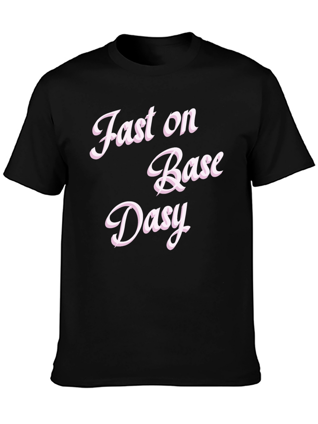 Fast on Base Daisy Black Graphic Tee