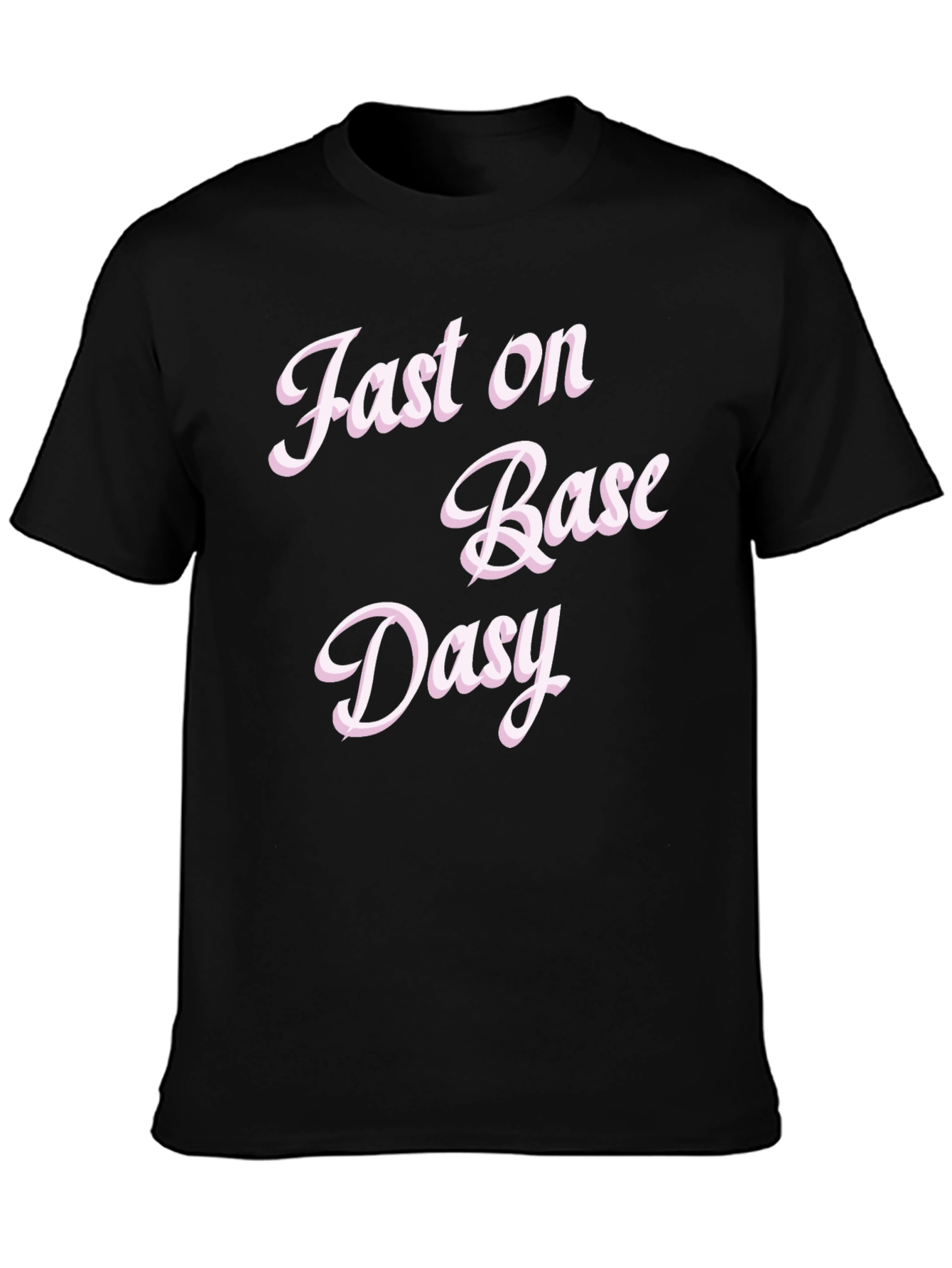 Fast on Base Daisy Black Graphic Tee