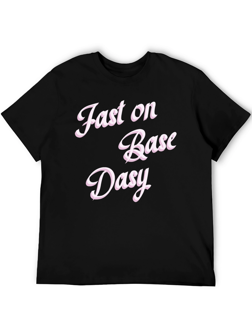 Fast on Base Daisy Black Graphic Tee