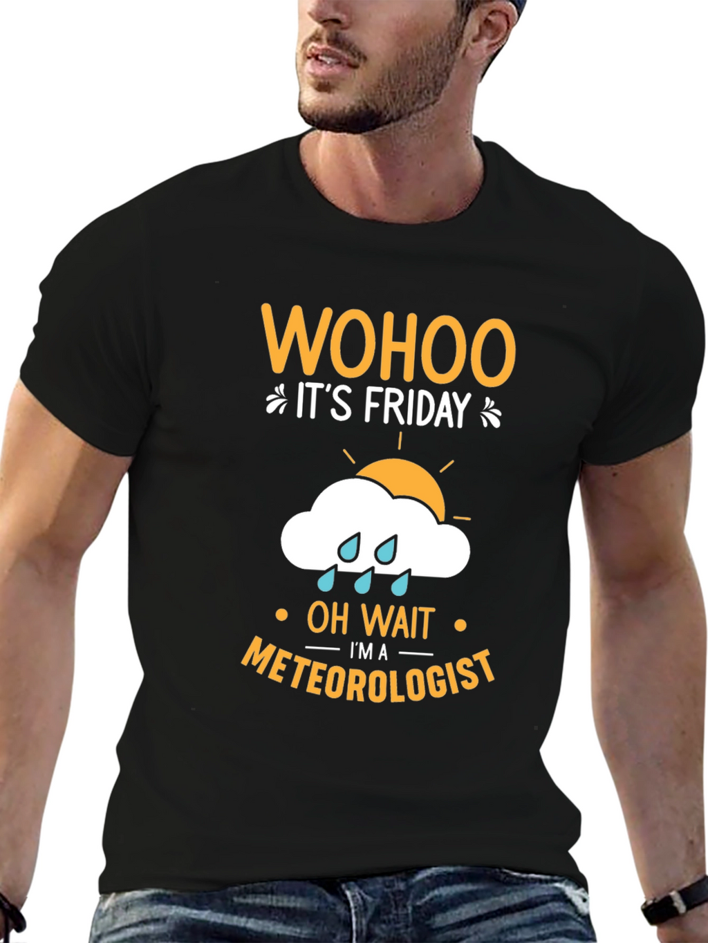 Wohoo Its Friday Meteorologist T-Shirt