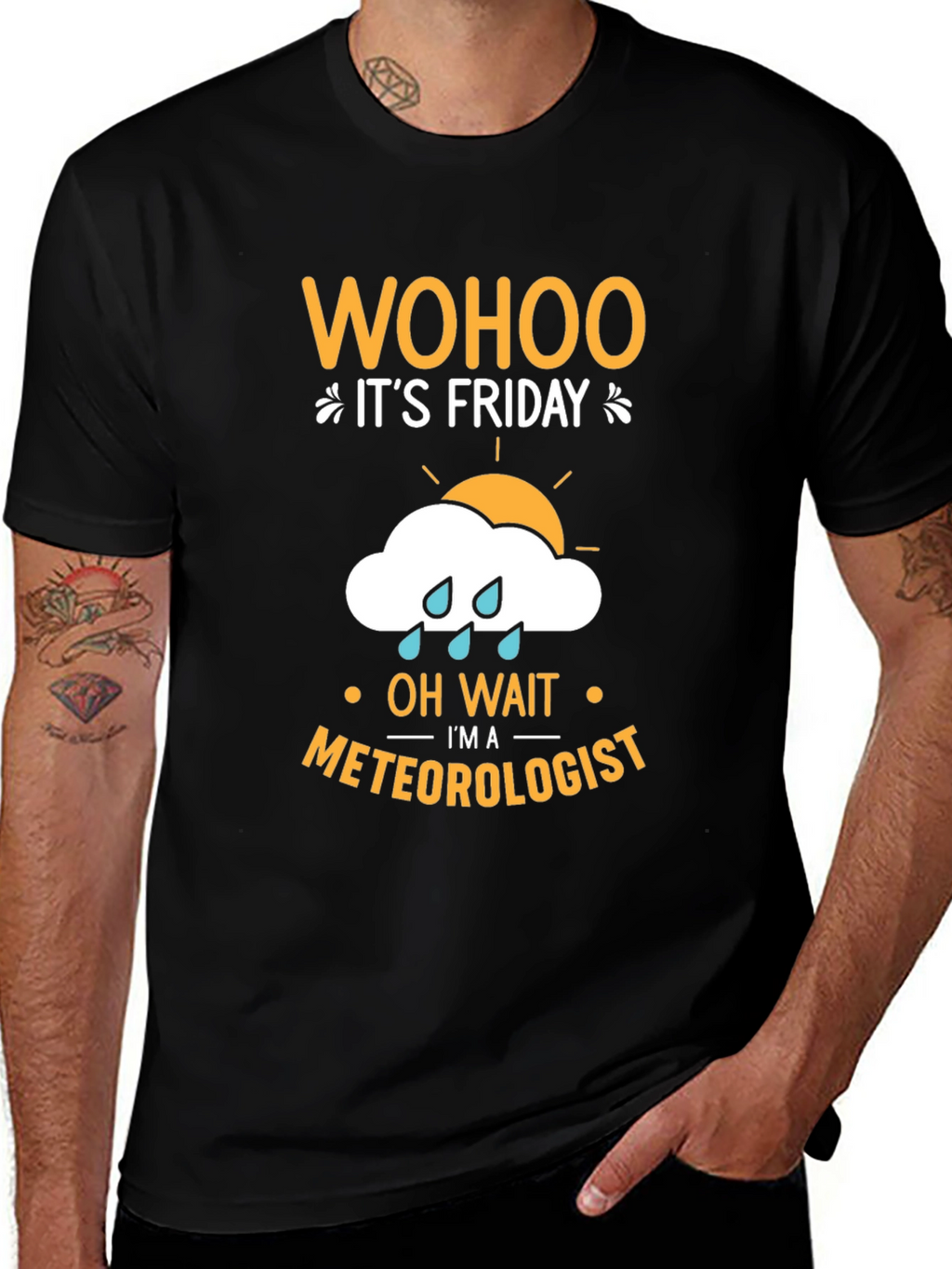 Wohoo Its Friday Meteorologist T-Shirt
