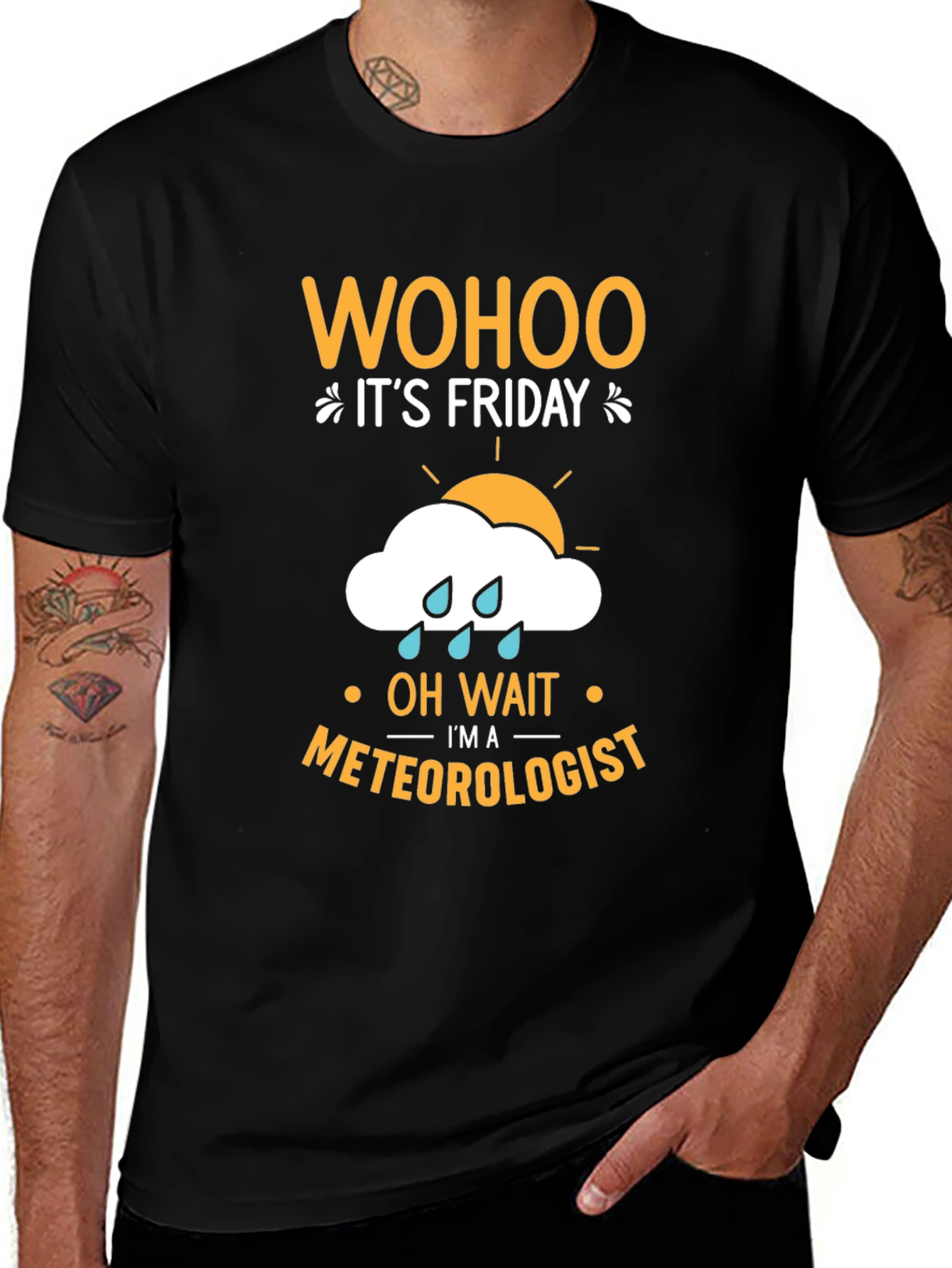Wohoo Its Friday Meteorologist T-Shirt