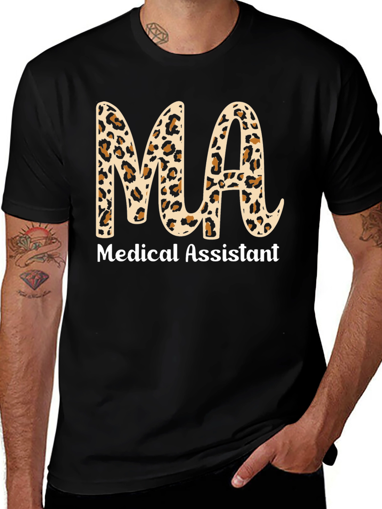 Medical Assistant Leopard Print T-Shirt