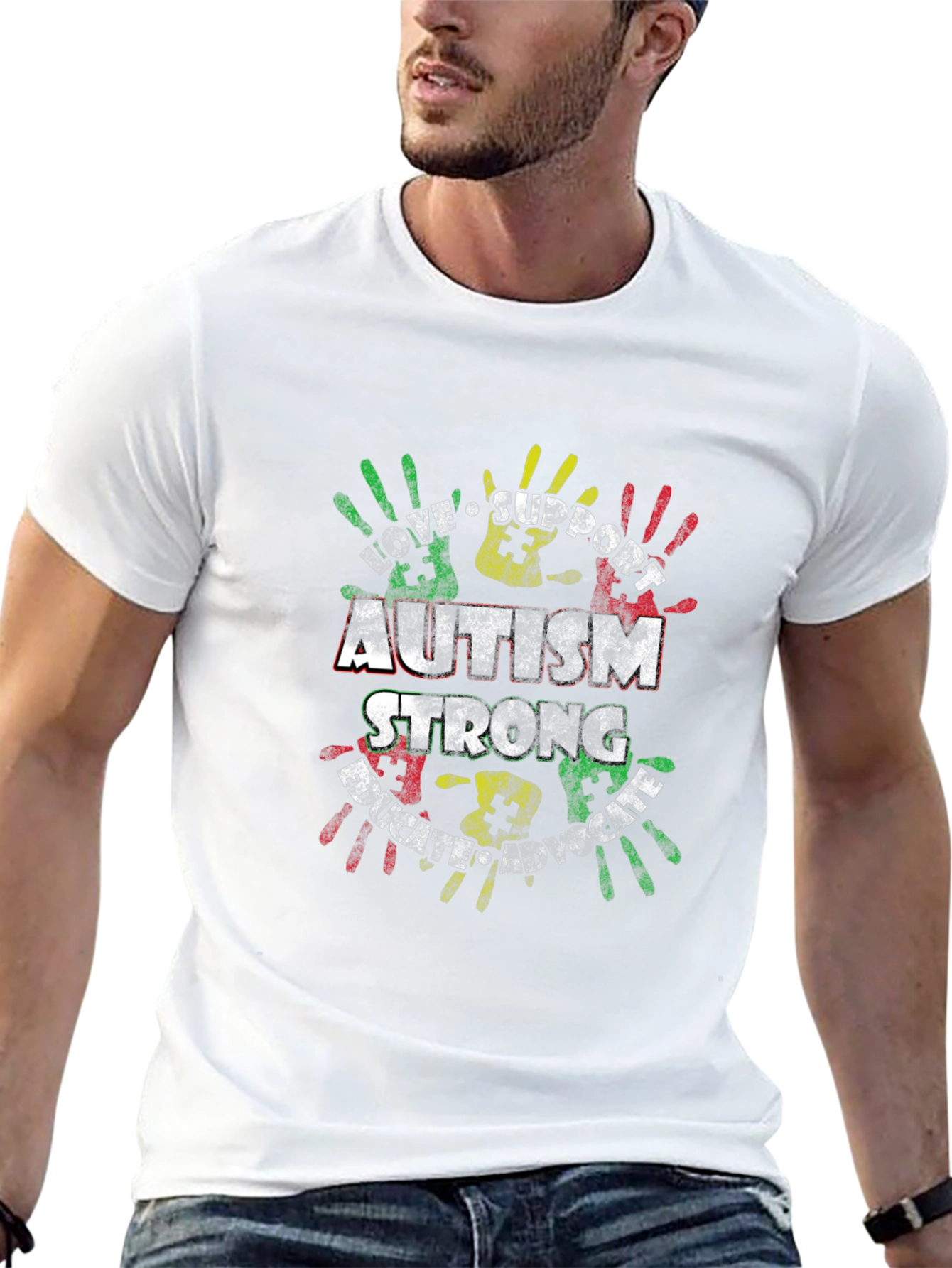 Autism Awareness T-Shirt: Love Support Educate Advocate