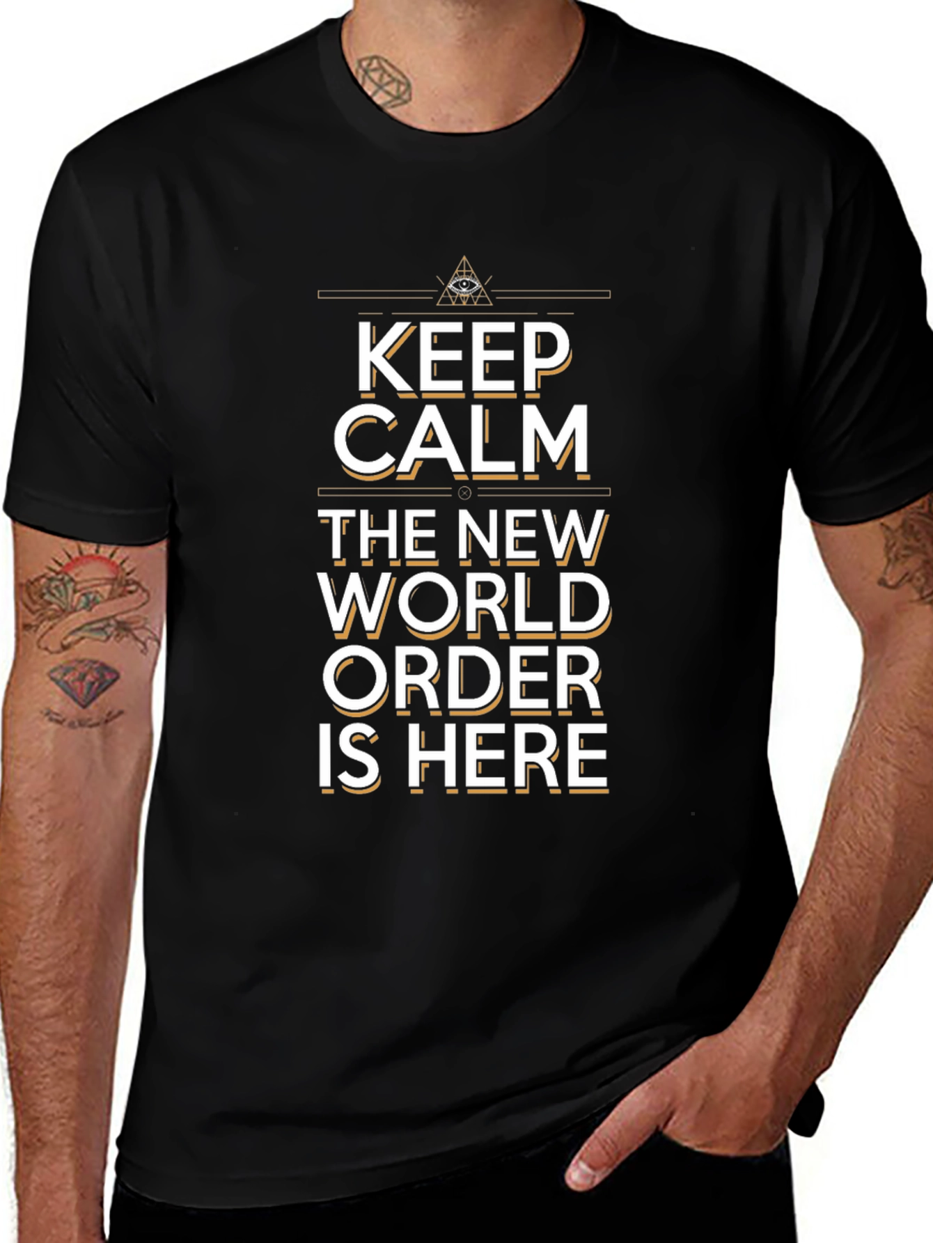Keep Calm New World Order T-Shirt Conspiracy