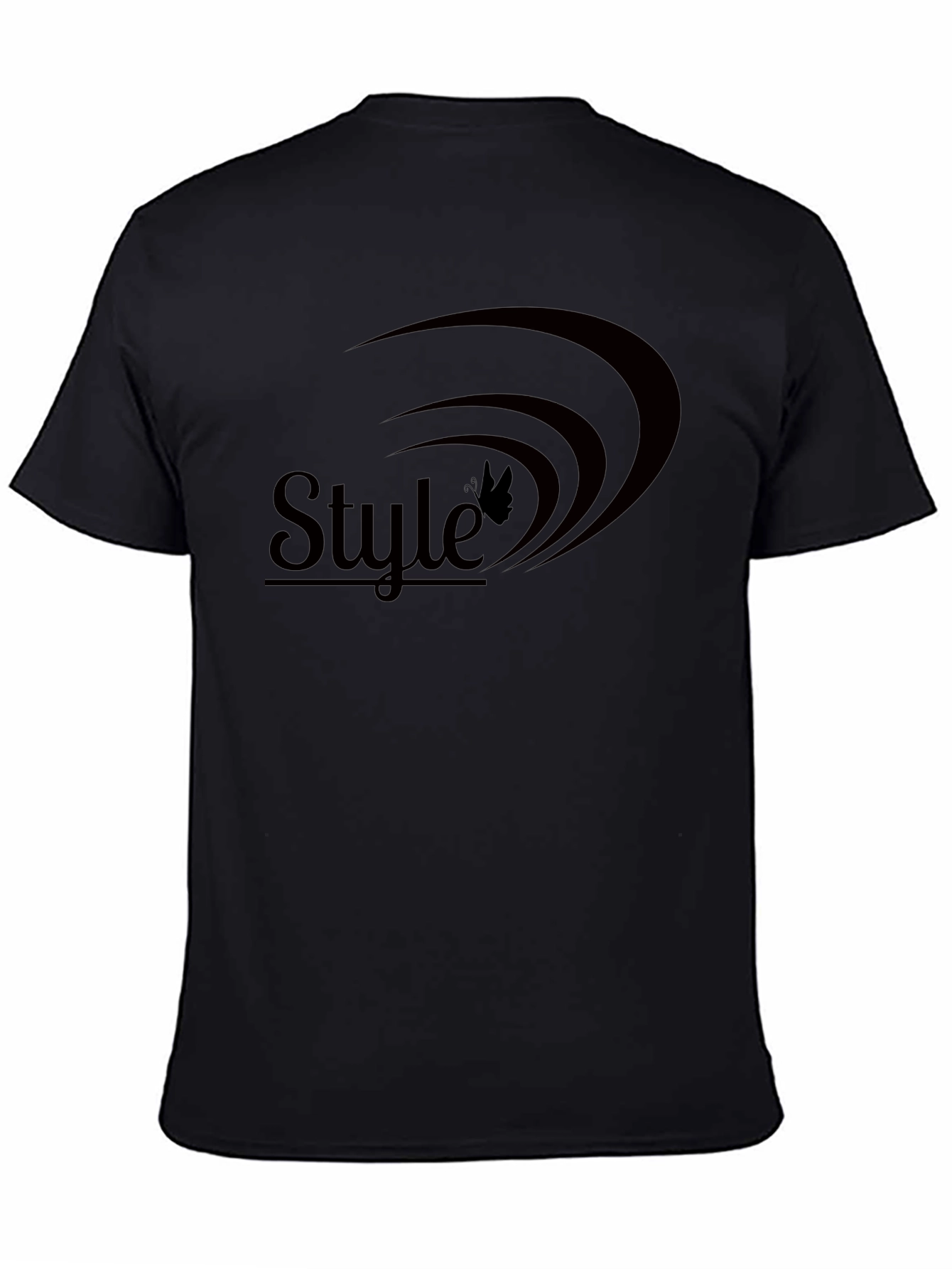 Stylish Black Tee with Unique Graphic