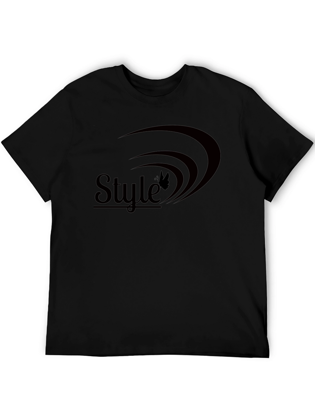 Stylish Black Tee with Unique Graphic