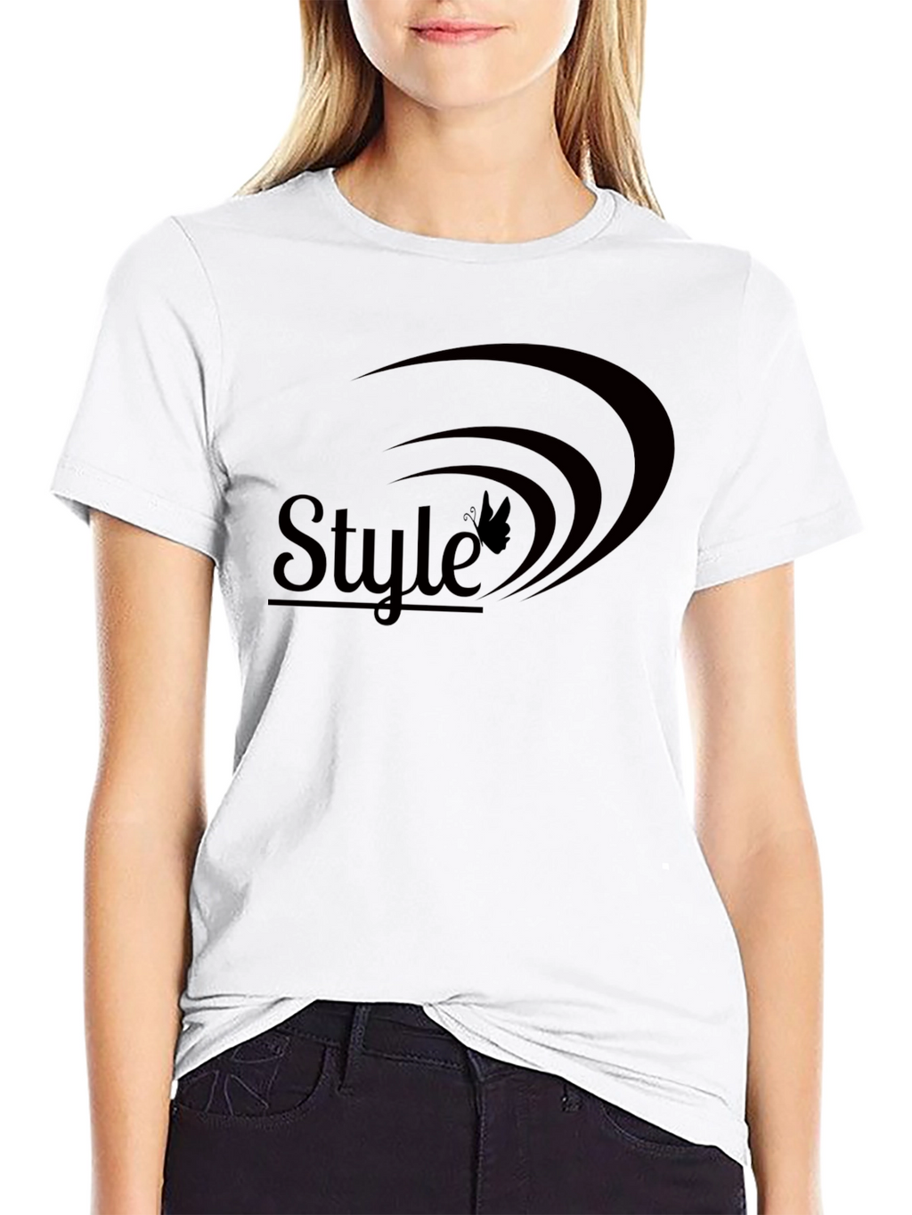 Stylish Black Tee with Unique Graphic