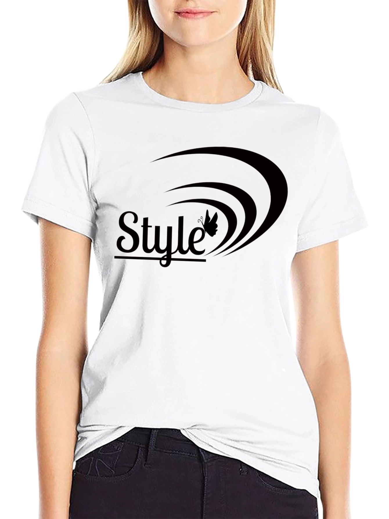 Stylish Black Tee with Unique Graphic
