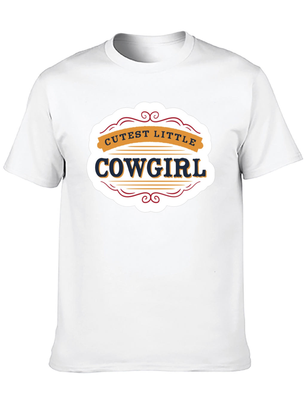 Cutest Little Cowgirl Black T-Shirt