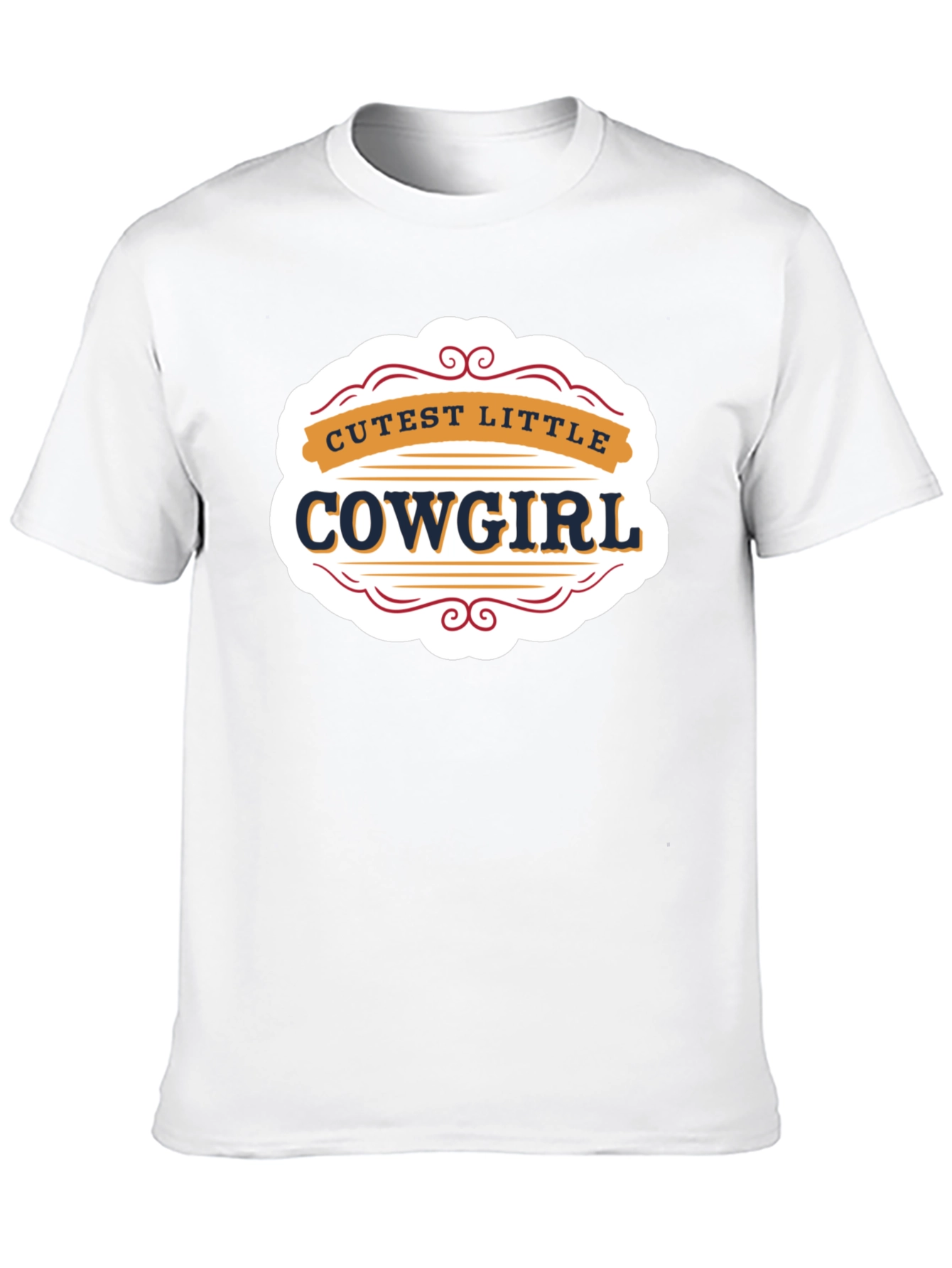 Cutest Little Cowgirl Black T-Shirt