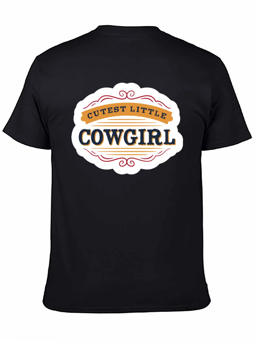 Cutest Little Cowgirl Black T-Shirt