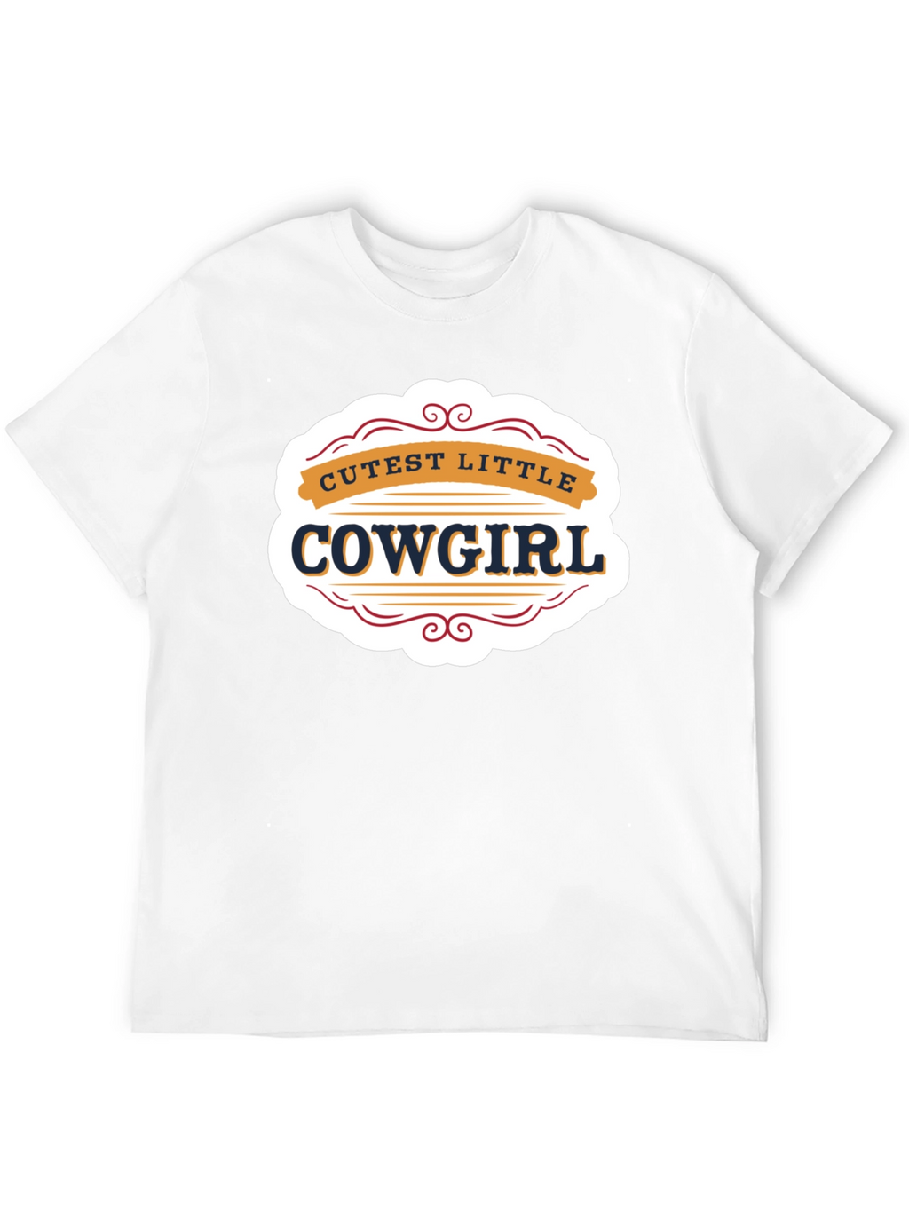 Cutest Little Cowgirl Black T-Shirt
