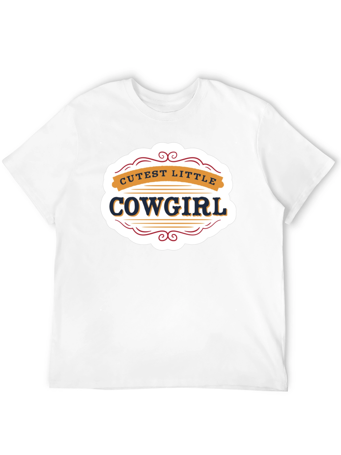 Cutest Little Cowgirl Black T-Shirt