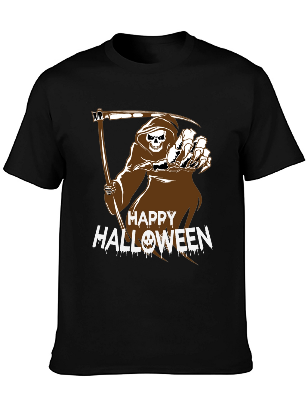 Happy Halloween Reaper Graphic Tee