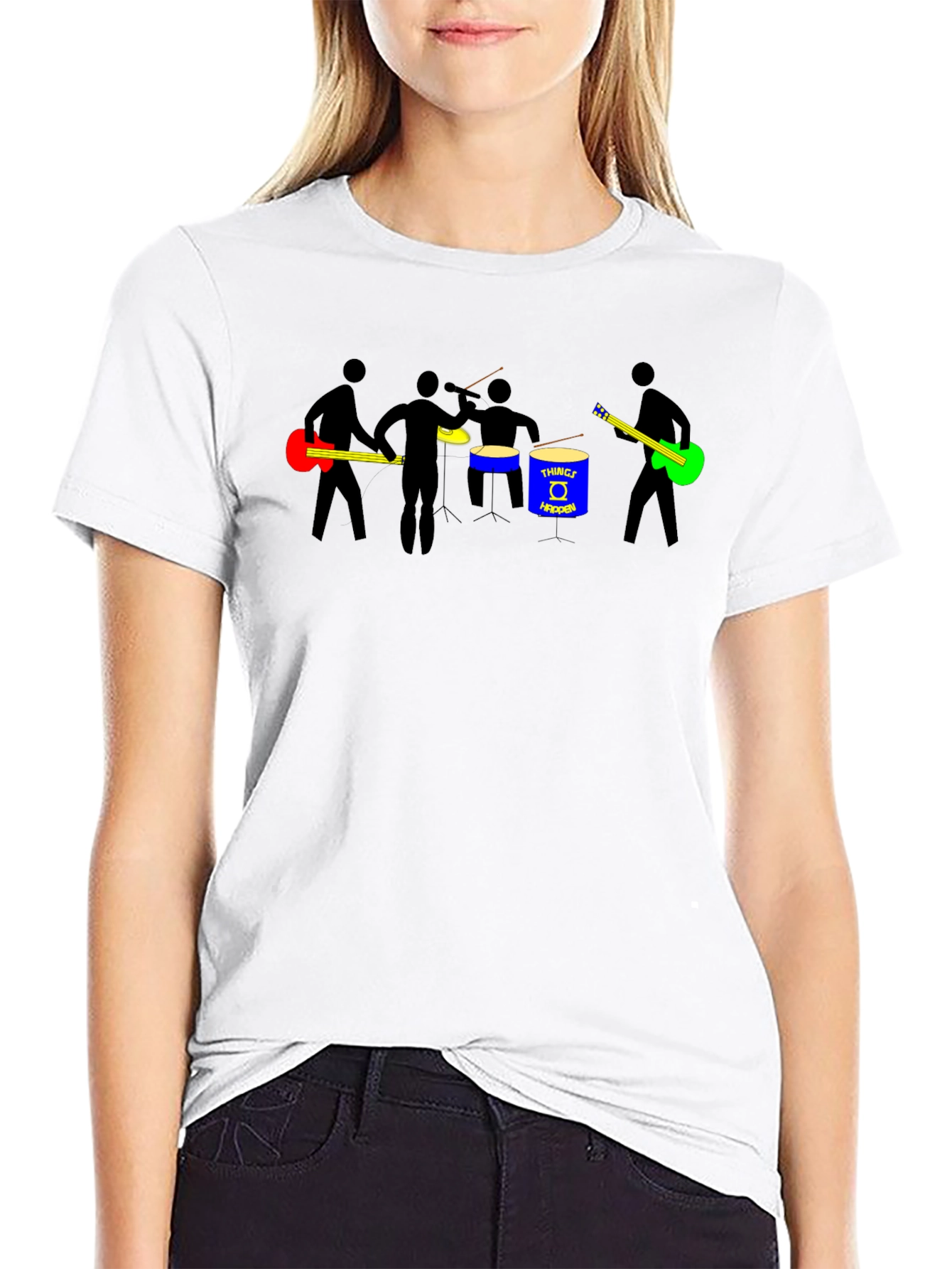 Band Graphic T-Shirt - Black Cotton Tee