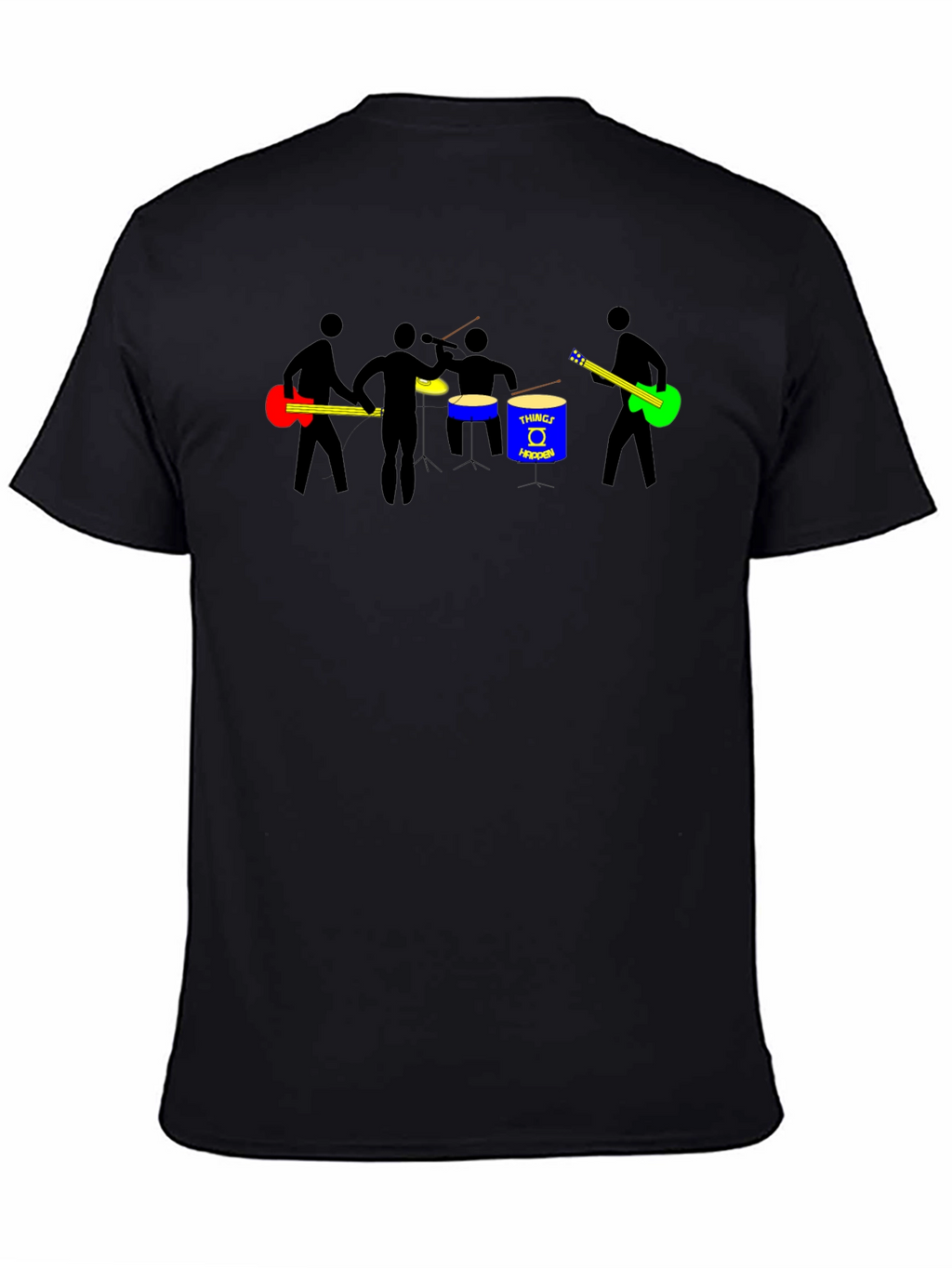 Band Graphic T-Shirt - Black Cotton Tee