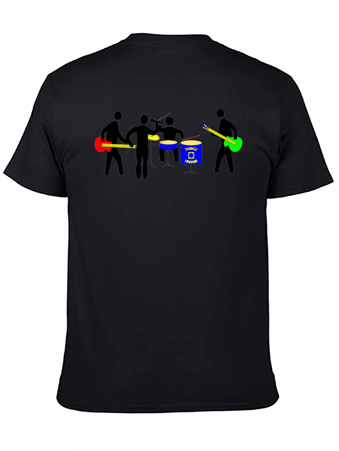 Band Graphic T-Shirt - Black Cotton Tee